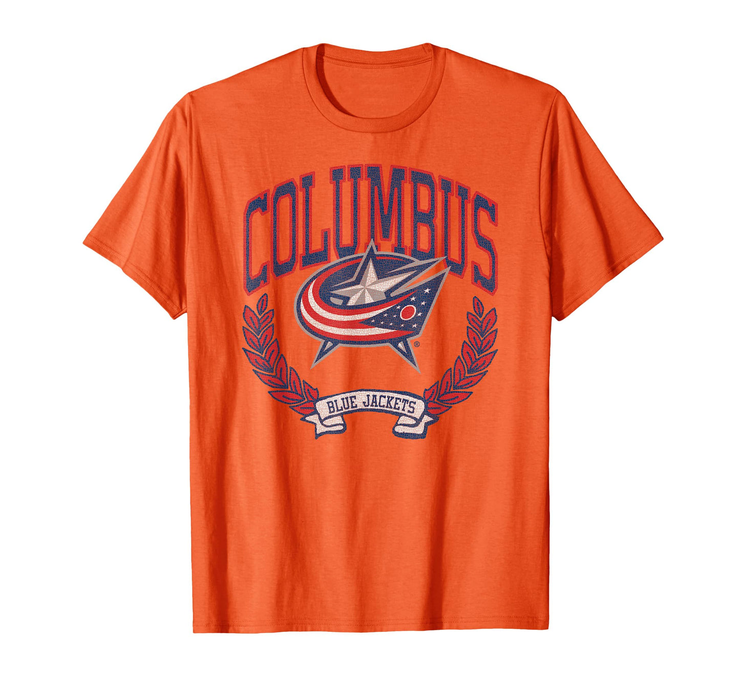Columbus Blue Jackets Vintage Victory Gray Licensed T-Shirt