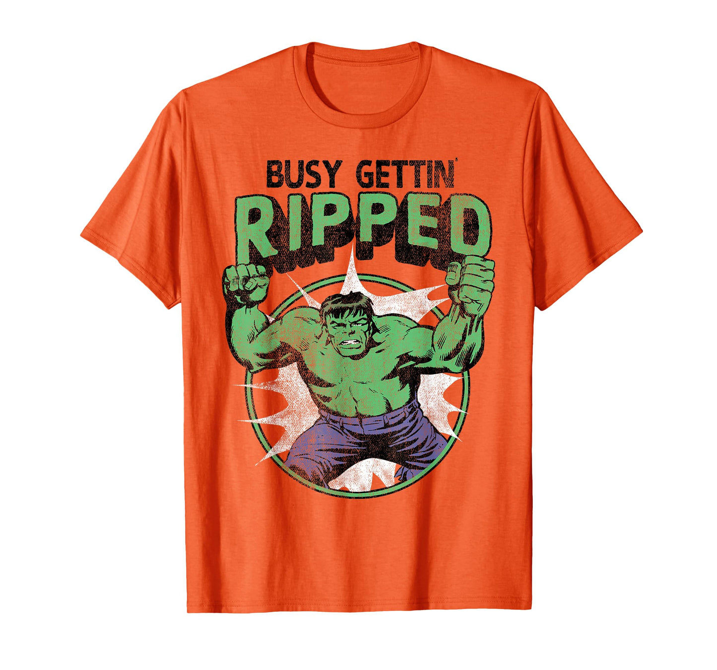 Marvel Hulk Busy Gettin Ripped Workout T-Shirt
