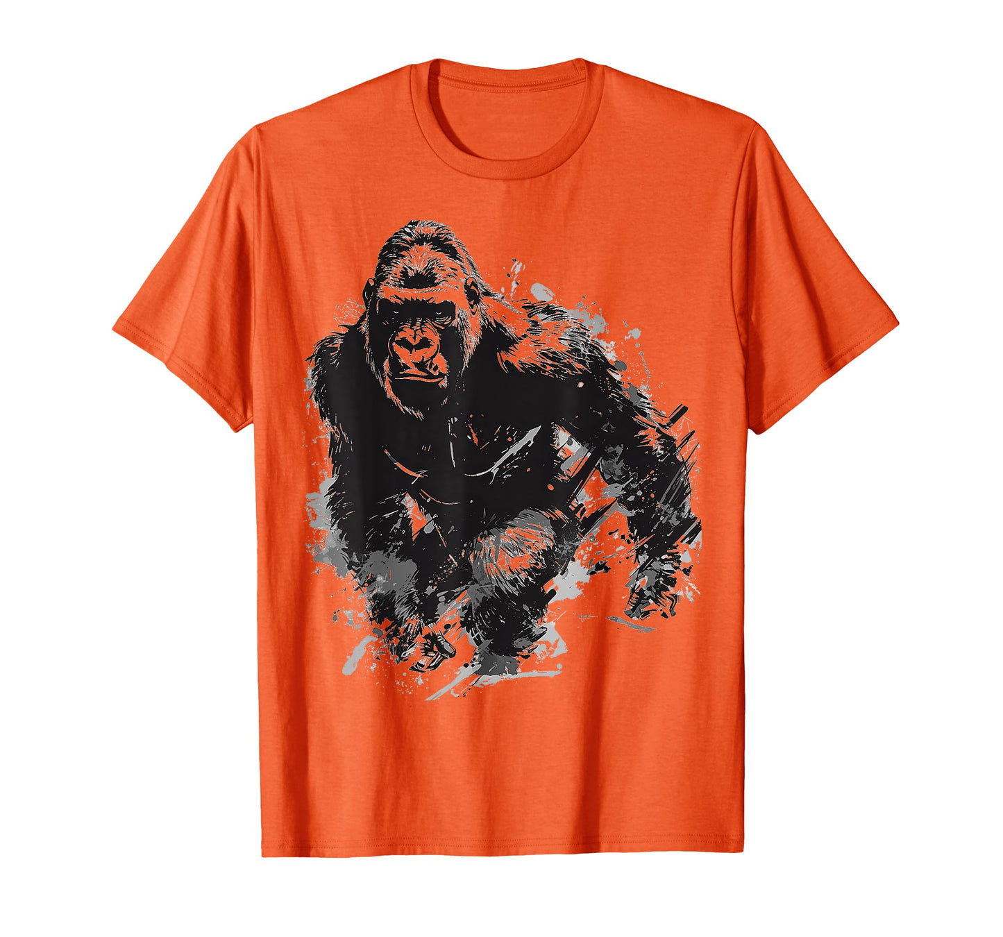 Gorilla Art Abstract Animal Painting Graphic Gorilla T-Shirt