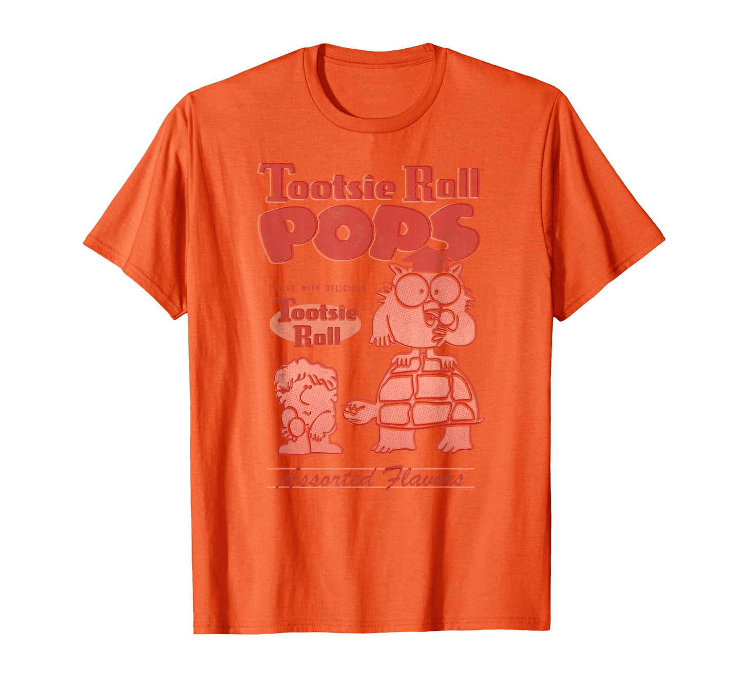 Tootsie Pops Mr. Owl and Mr. Turtle Retro Sucker Candy T-Shirt