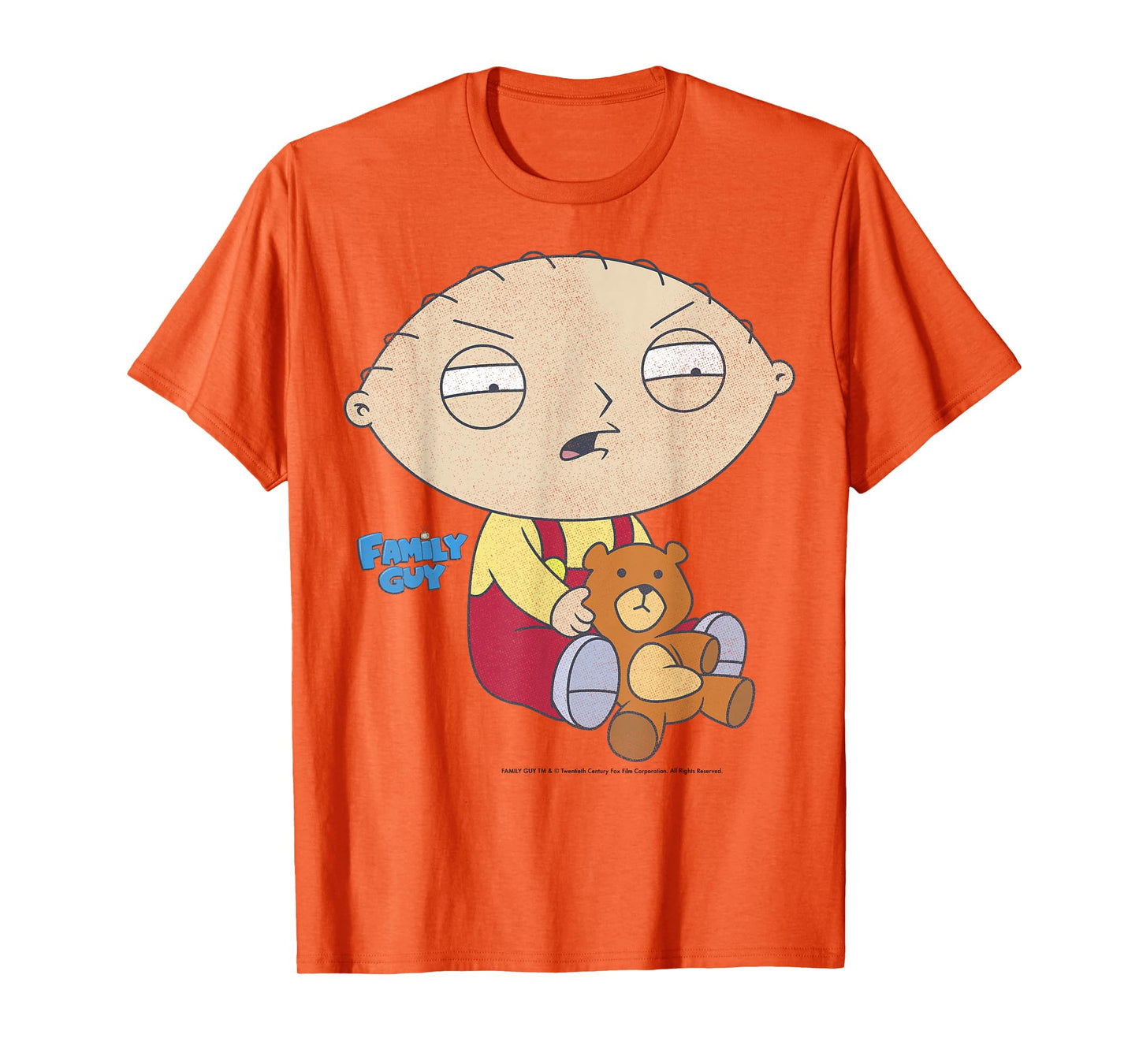 Family Guy Iconic Stewie Griffin Distressed Big Chest Poster T-Shirt