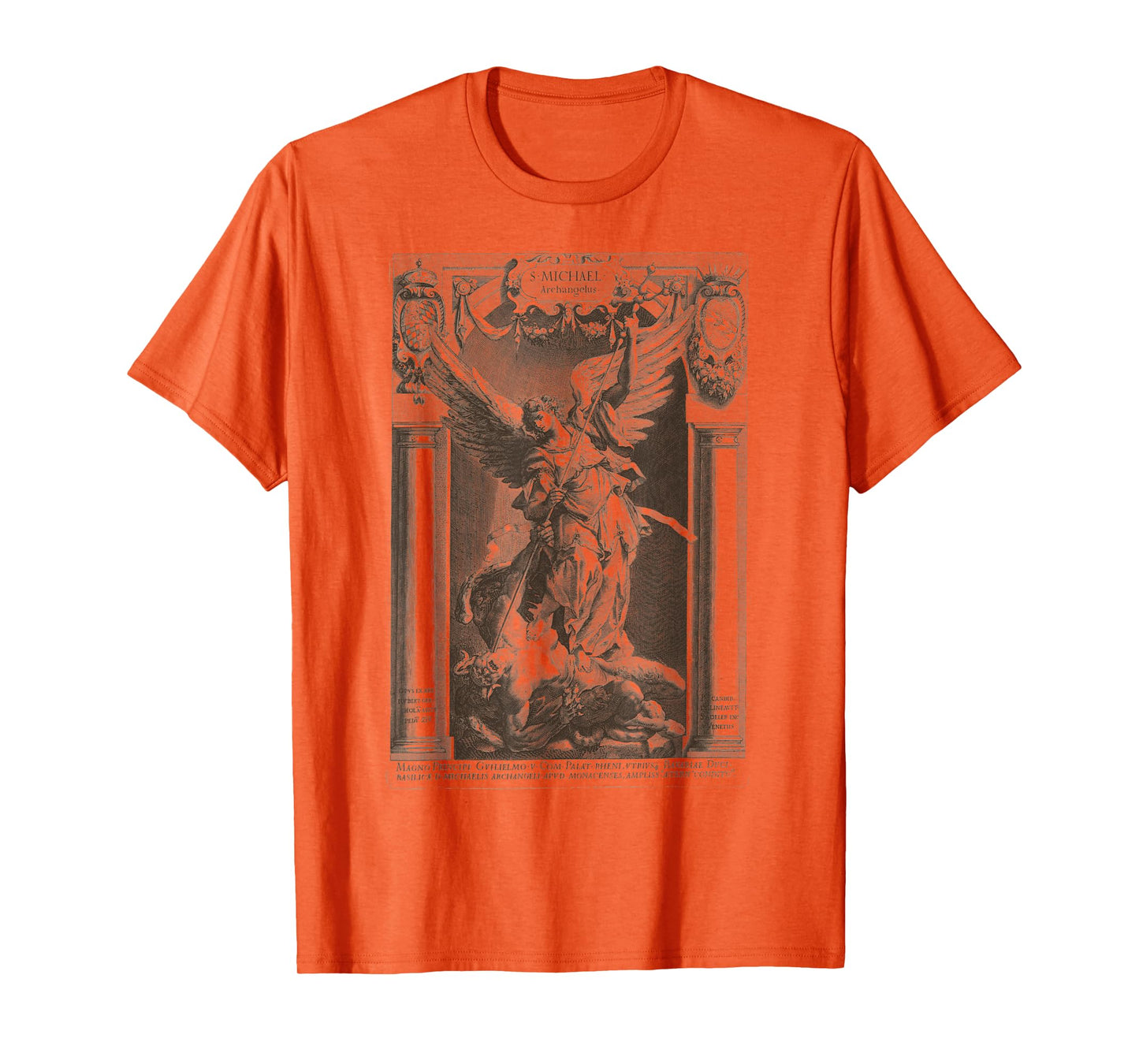 Saint Michael the Archangel Defeating Satan Christian T-Shirt