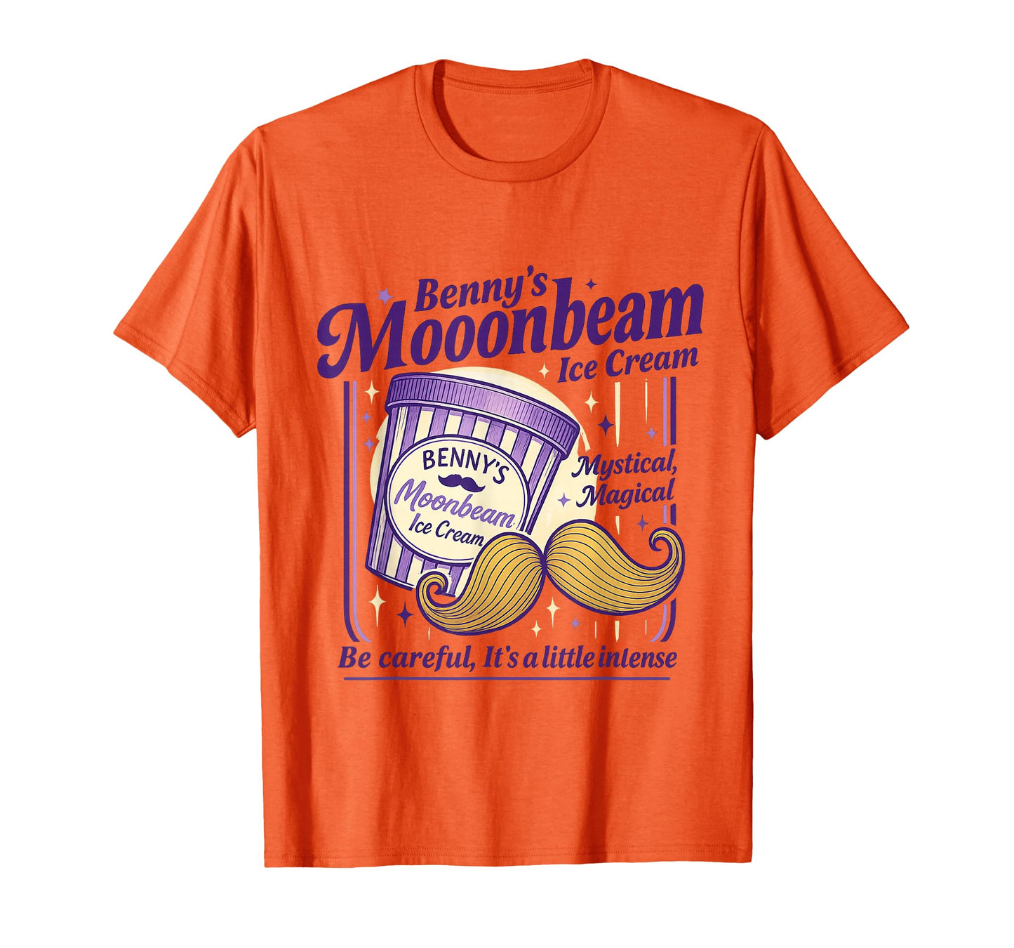 Vintage Moonbeam Ice Cream Truck Retro Double Scoop Popsicle T-Shirt