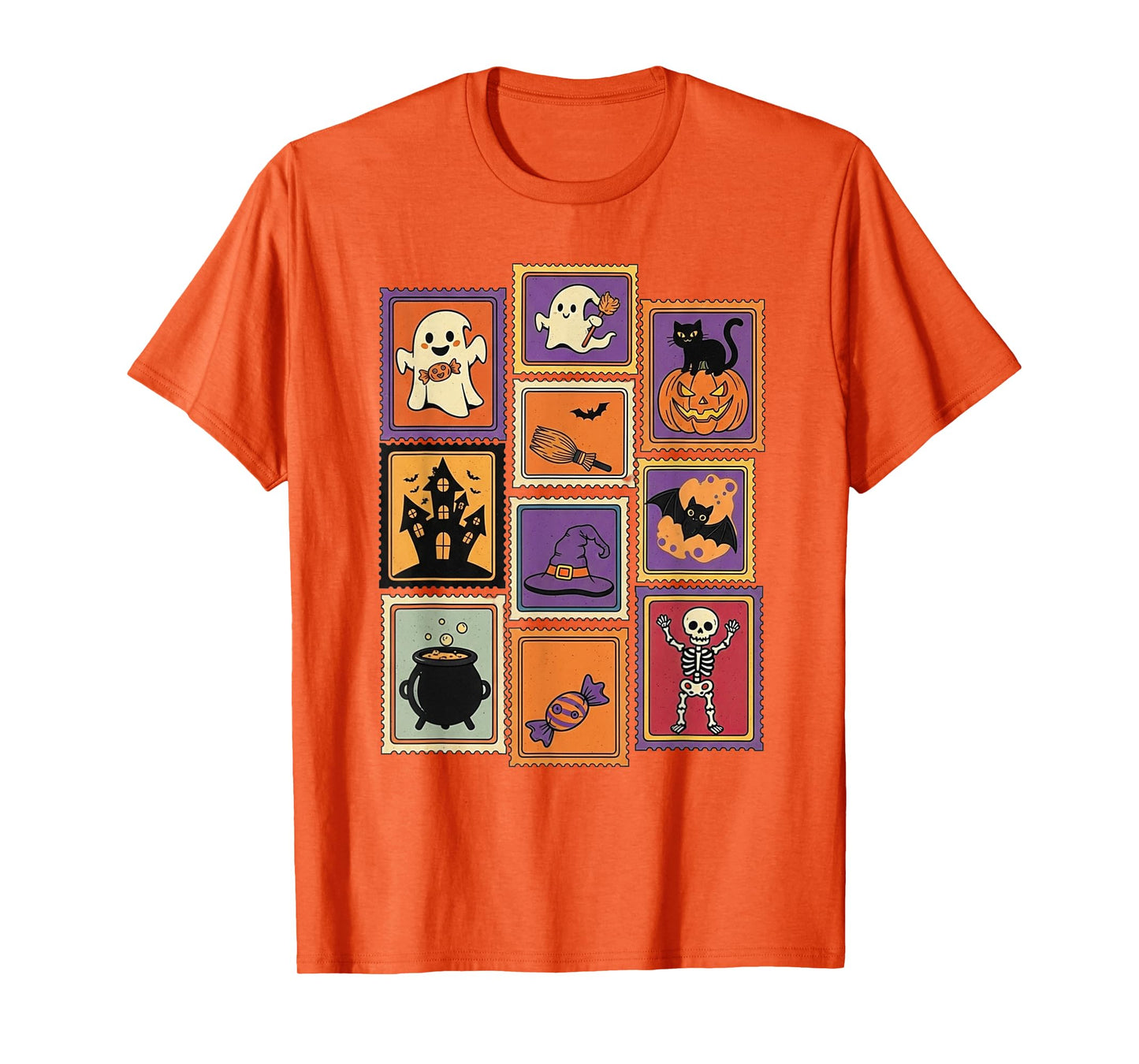 Halloween Icons Collection Spooky Stamps T-Shirt