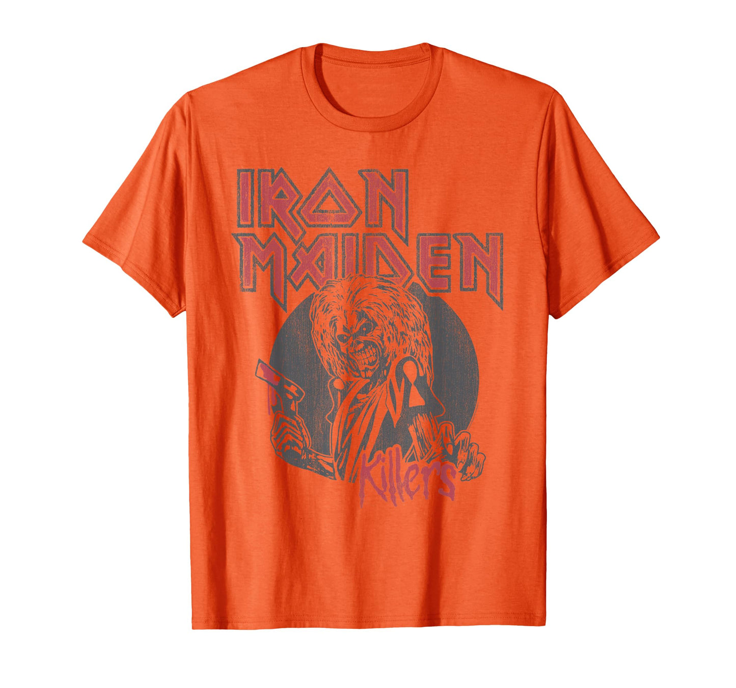 Iron Maiden - Vintage Beast Circle White T-Shirt