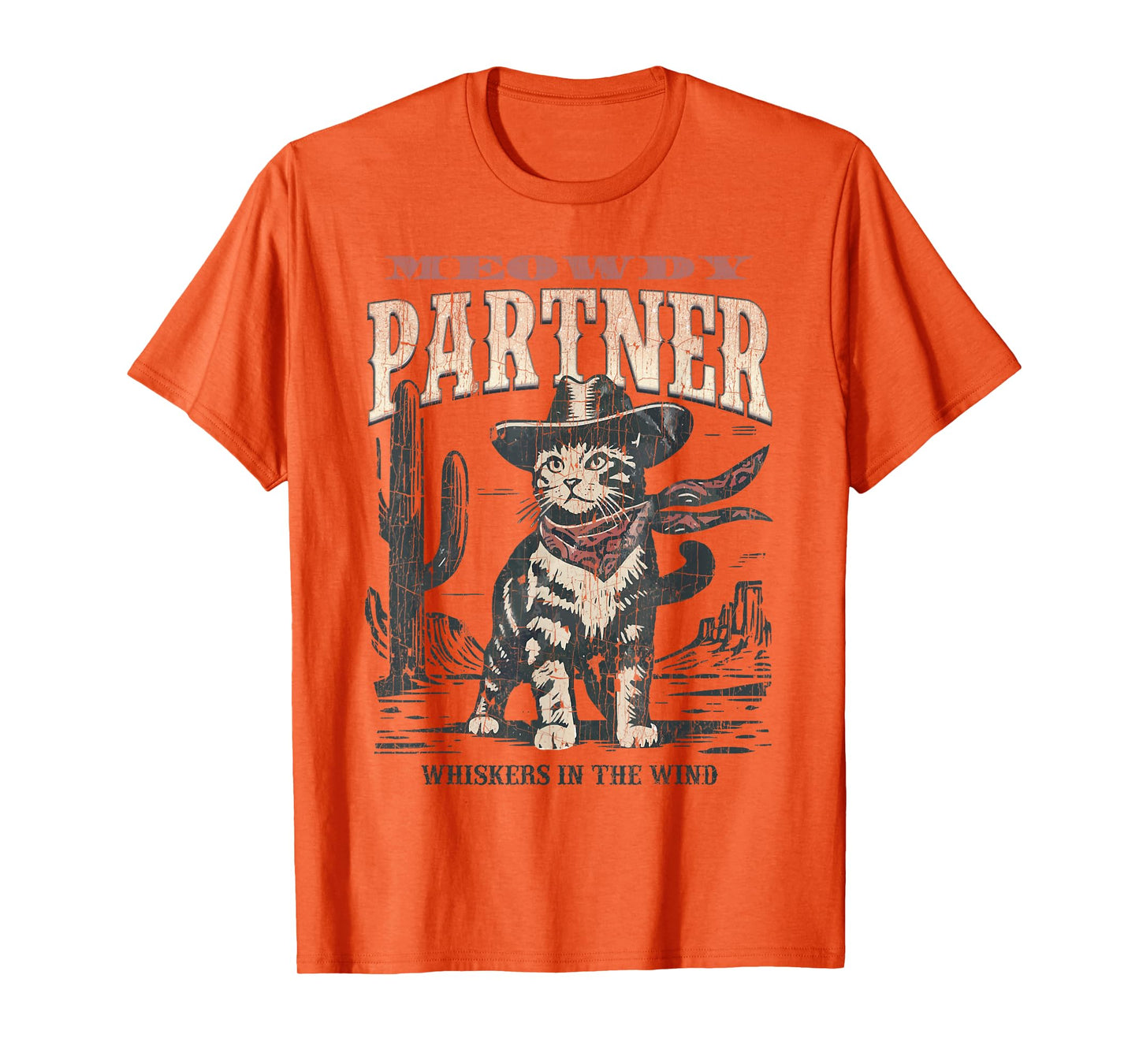 Meowdy Partner Cowboy Cat Vintage T-Shirt