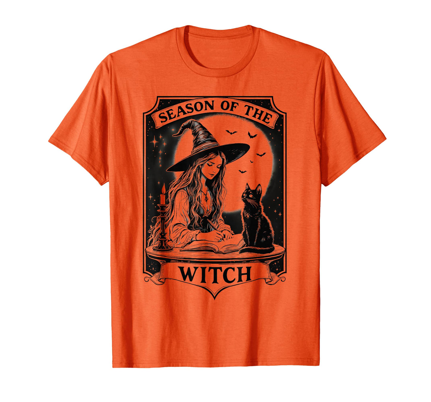 Season of The Witch Halloween Mystical Vintage Party Costume T-Shirt