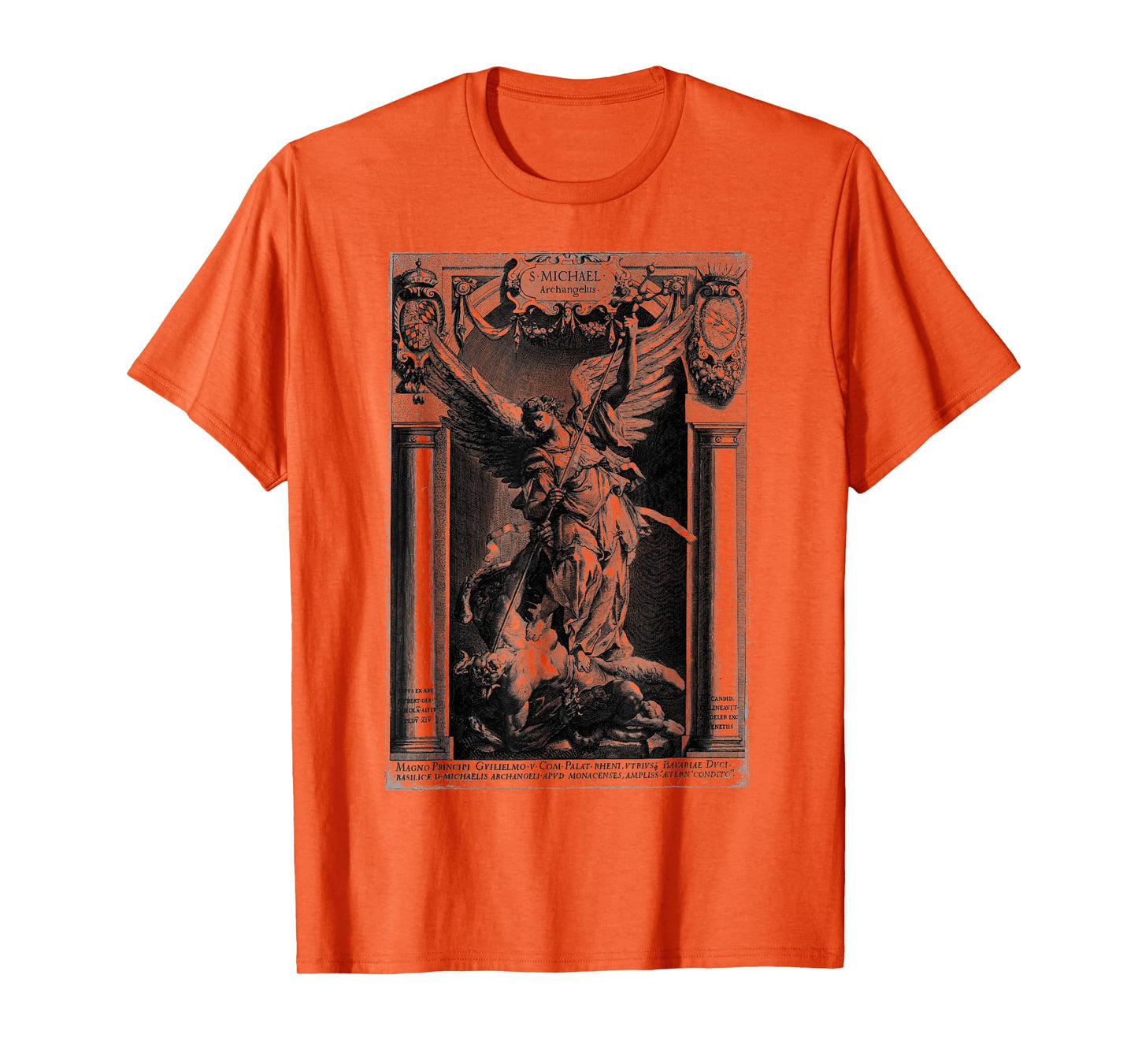 Saint Michael the Archangel Defeating Satan Christian T-Shirt