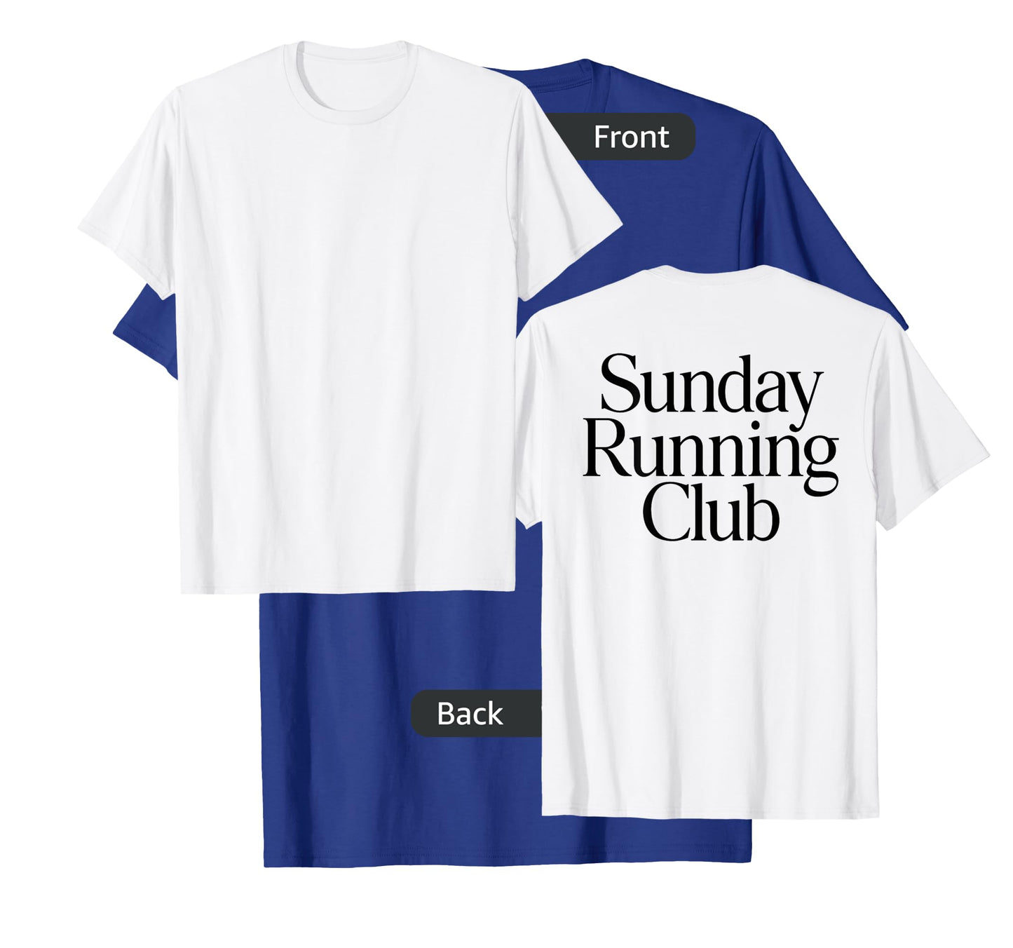 SUNDAY RUNNING CLUB X Jogger Jogging Runner Fitness Gym BACK T-Shirt