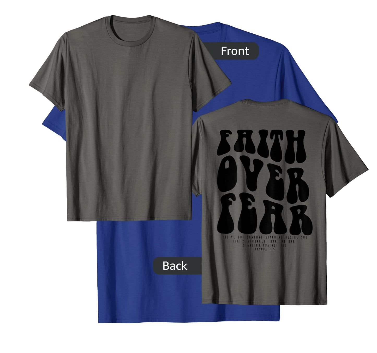 Faith Over Fear Bible Verse Aesthetic Christian T-Shirt