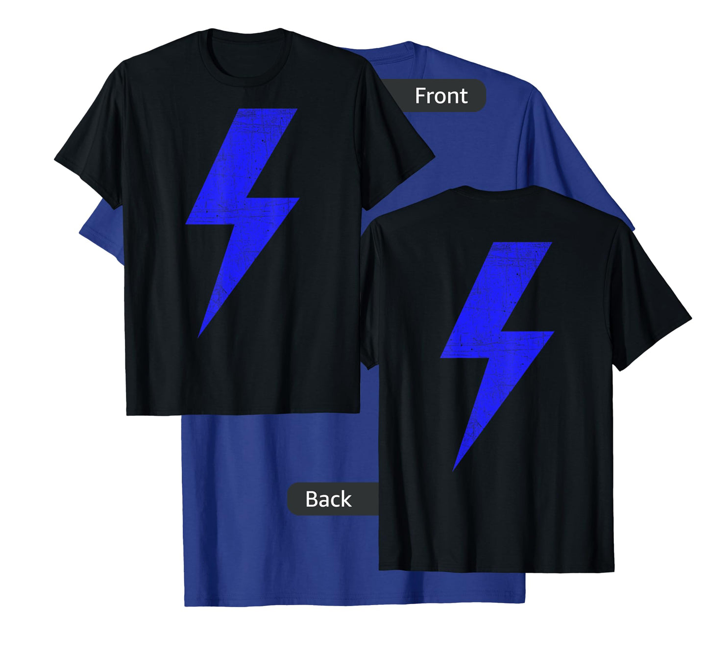 Bolt Lightning Blue Design Team T-Shirt