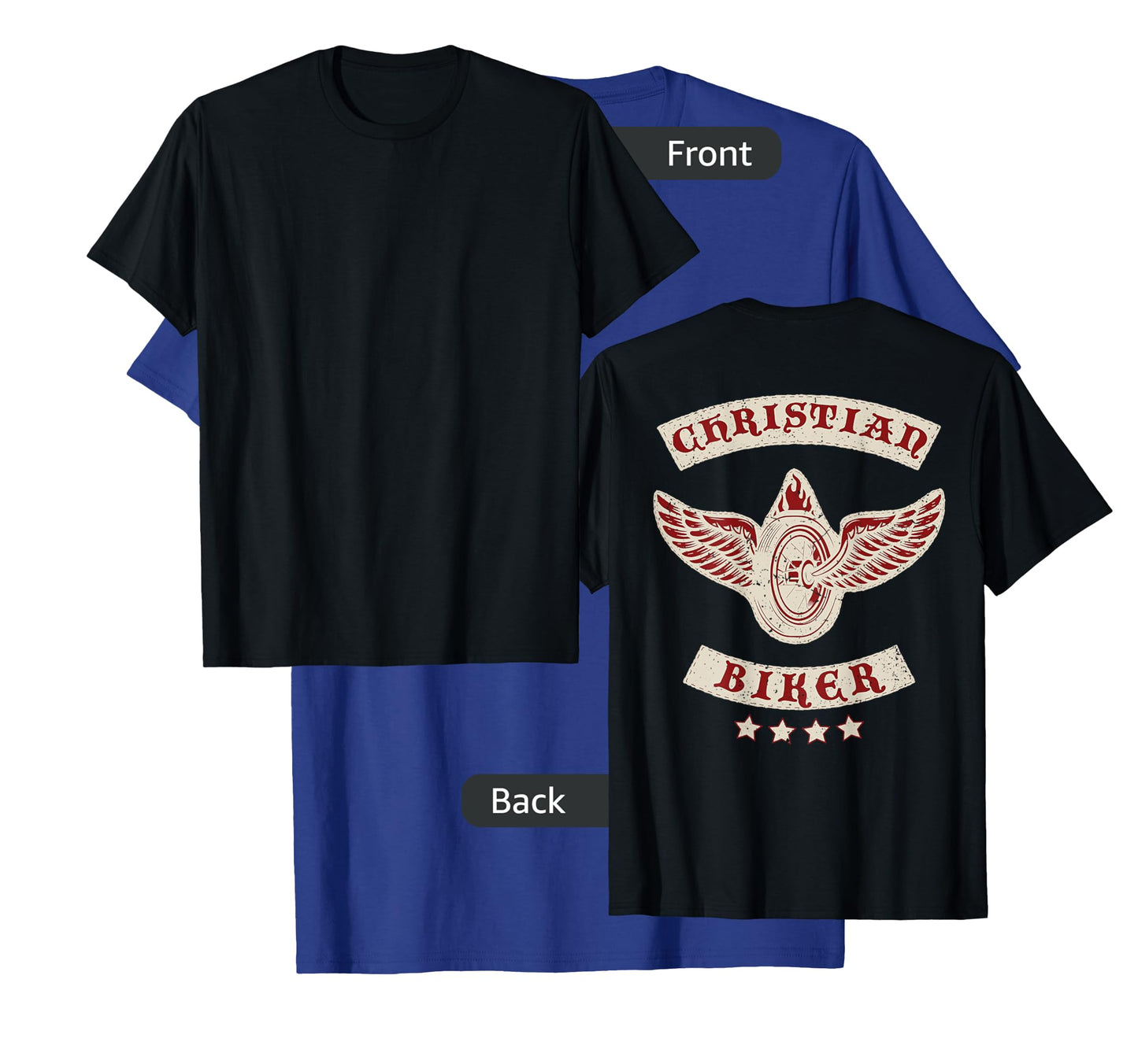 Christian Biker for Jesus | Motorcycle Gear (Design on back) T-Shirt