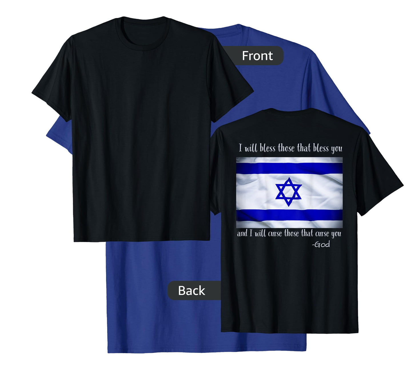 Israel Christian Faith God Jesus Christ Bible Genesis 12:3 T-Shirt