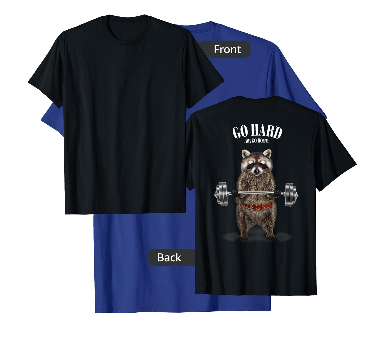 Raccoon Weightlifting in Fitness Gym T-Shirt