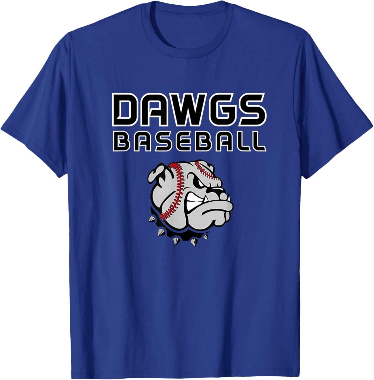Dawgs Baseball Black T-Shirt - T-Shirt | Royal