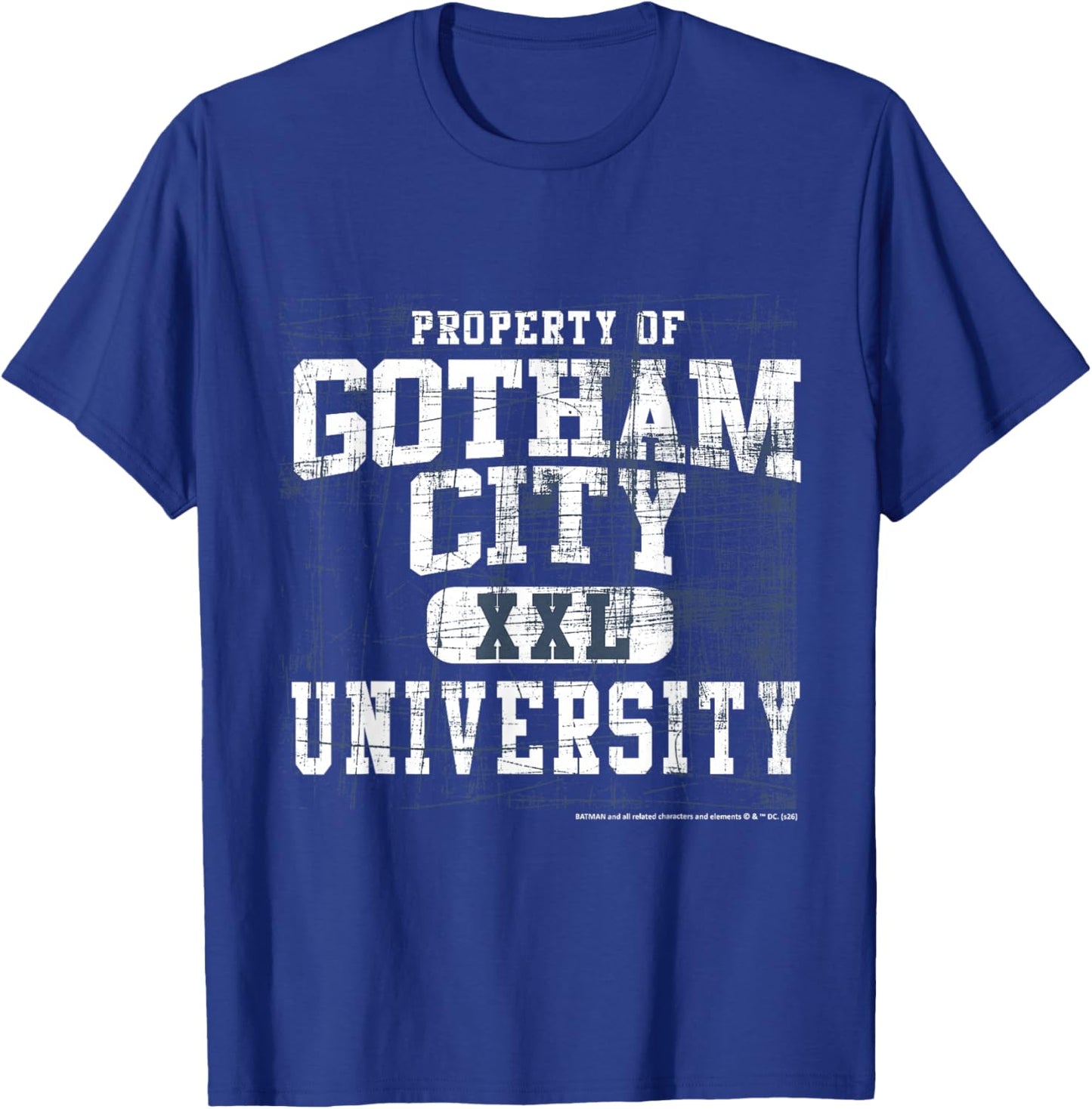 Property of Gotham City XXL University Theme T-Shirt - T-Shirt | Royal