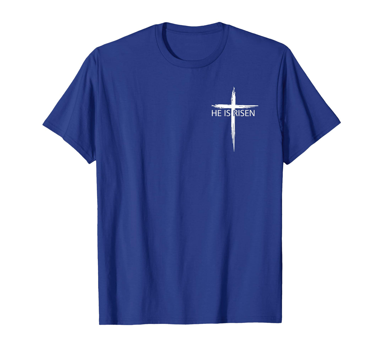 He is Risen Pocket Christian Easter Jesus Religious Cross T-Shirt