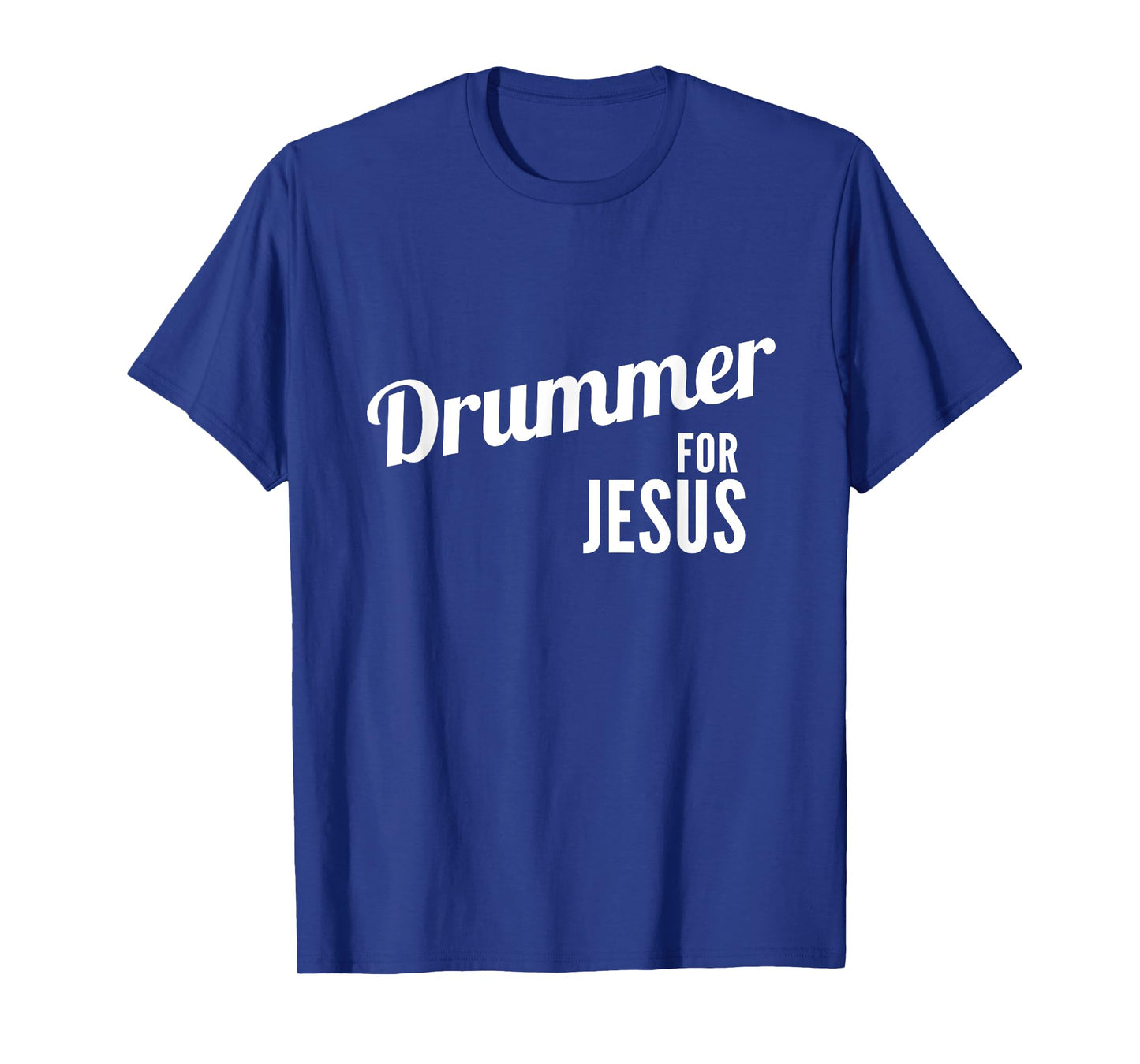 Drummer for Jesus, Christian Script Drumming T-Shirt
