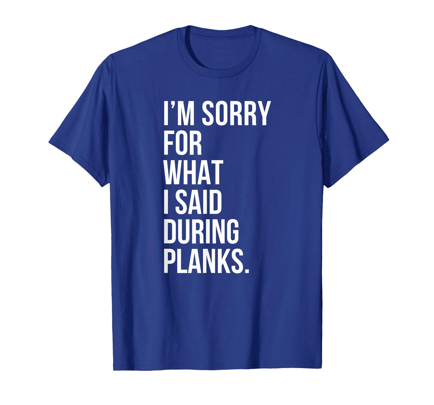 Planks Funny Planking Gym Fitness Workout T-Shirt
