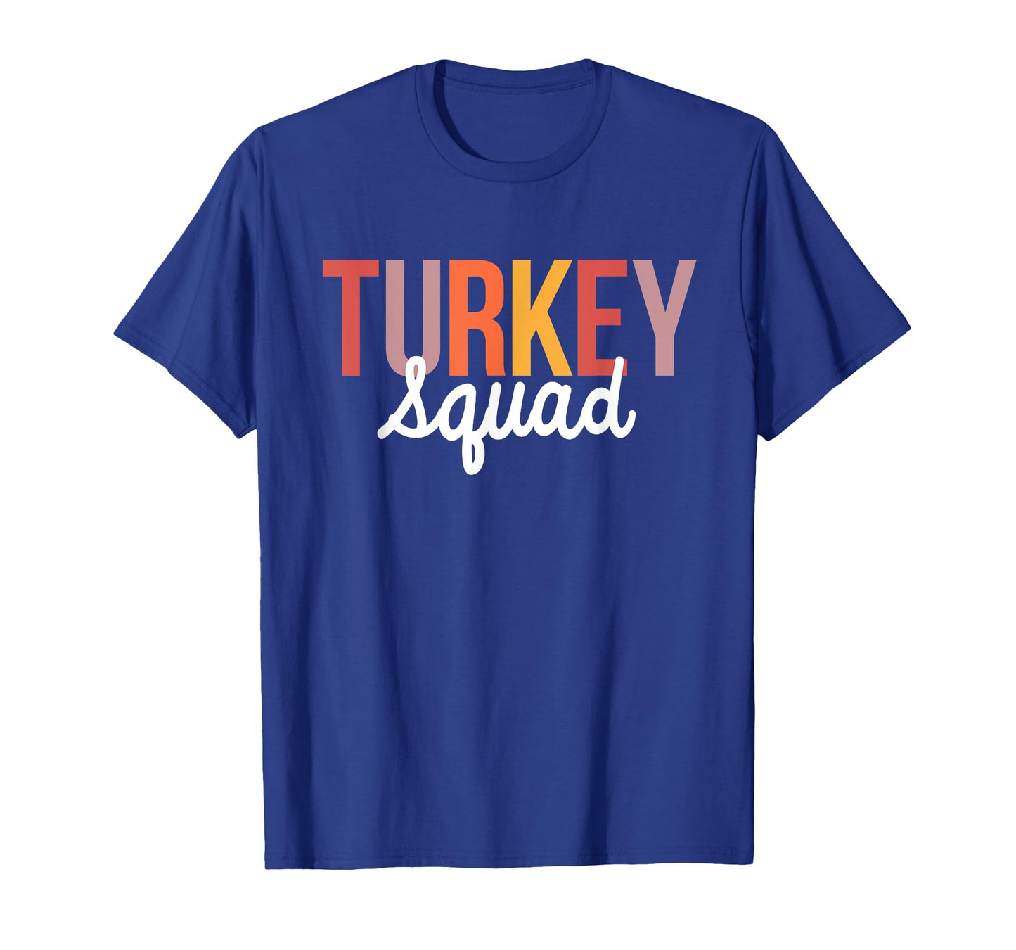 Retro Turkey Squad Funny Thanksgiving Family Matching Group T-Shirt