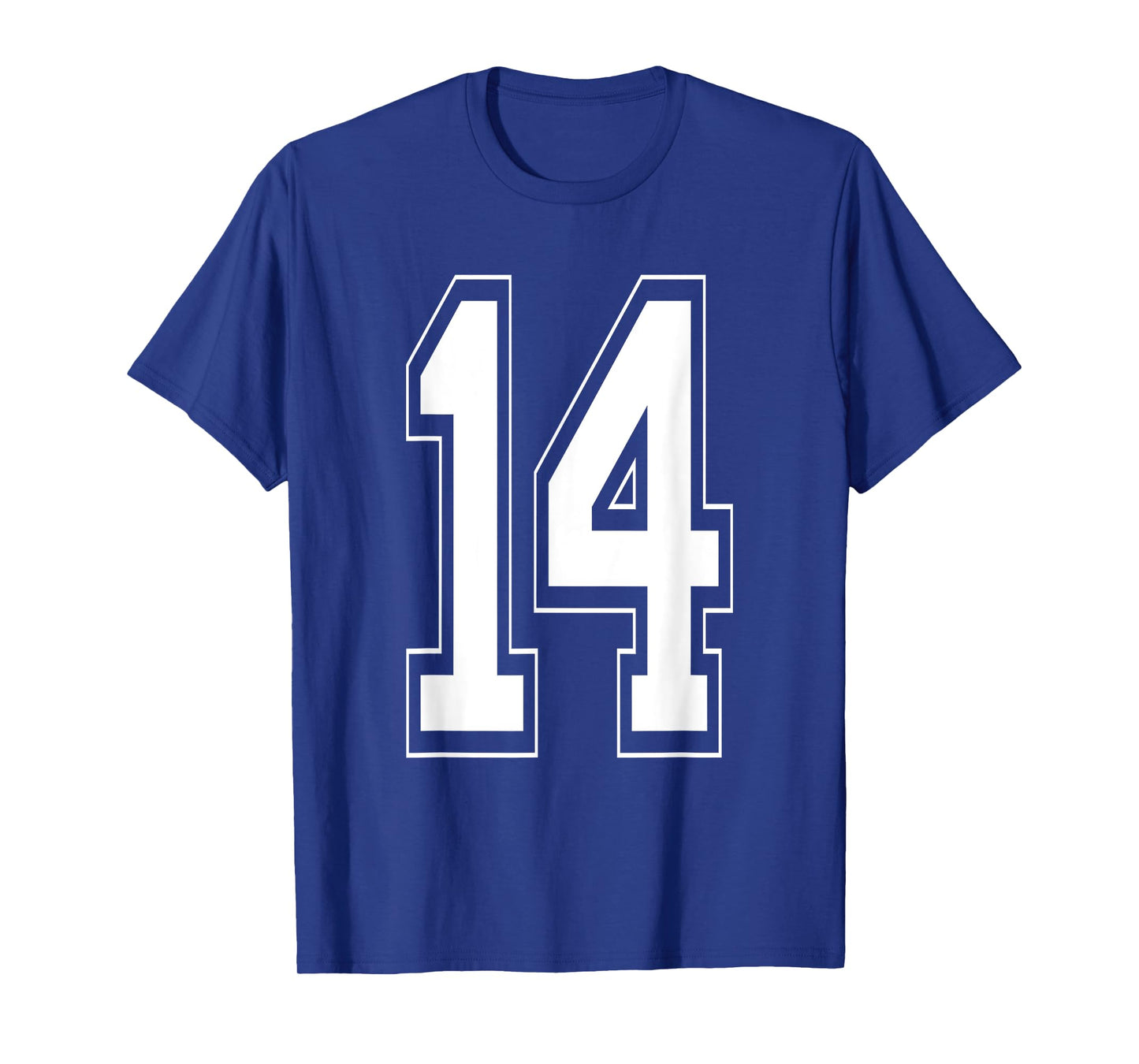Number 14 TShirt Baseball Football Soccer Numbered Jersey T-Shirt