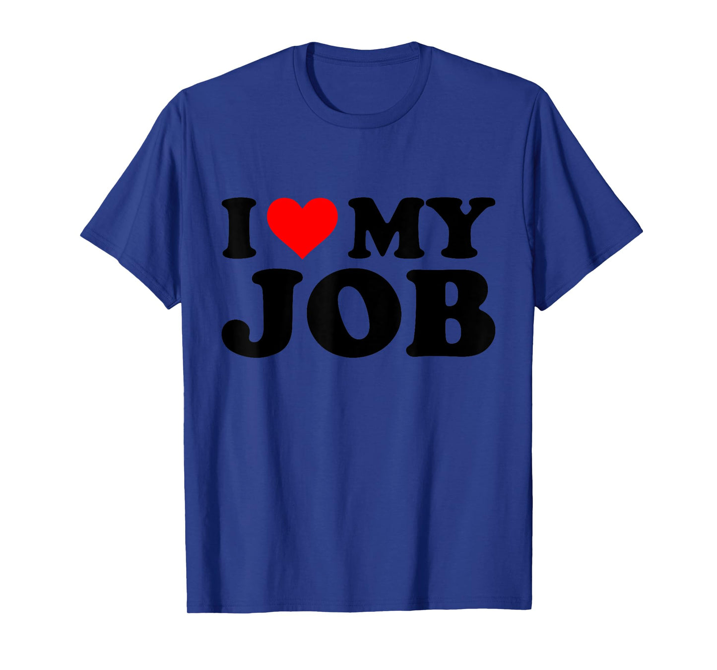 I Heart My Job Funny Red Heart Tops & Gifts Unisex-Adults T-Shirt Grey Small