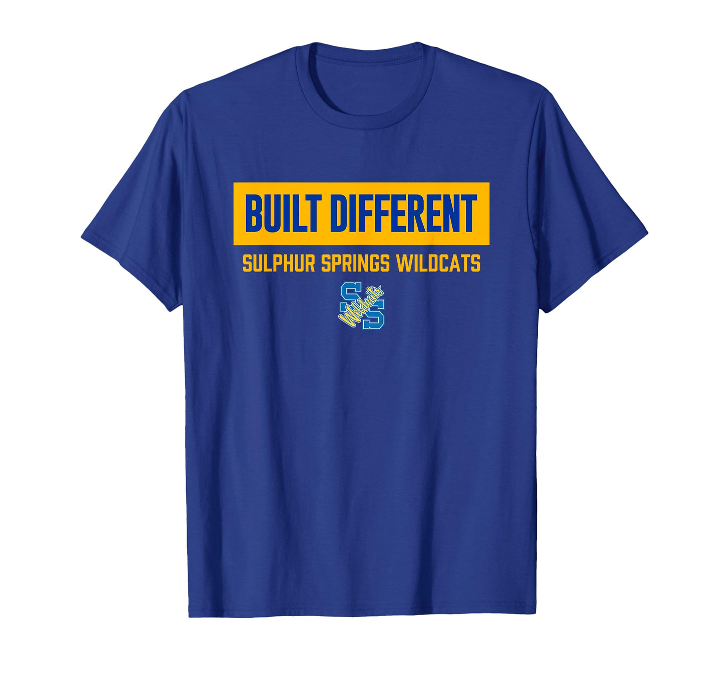 Sulphur Springs Wildcats Logo Built Different HS T-Shirt