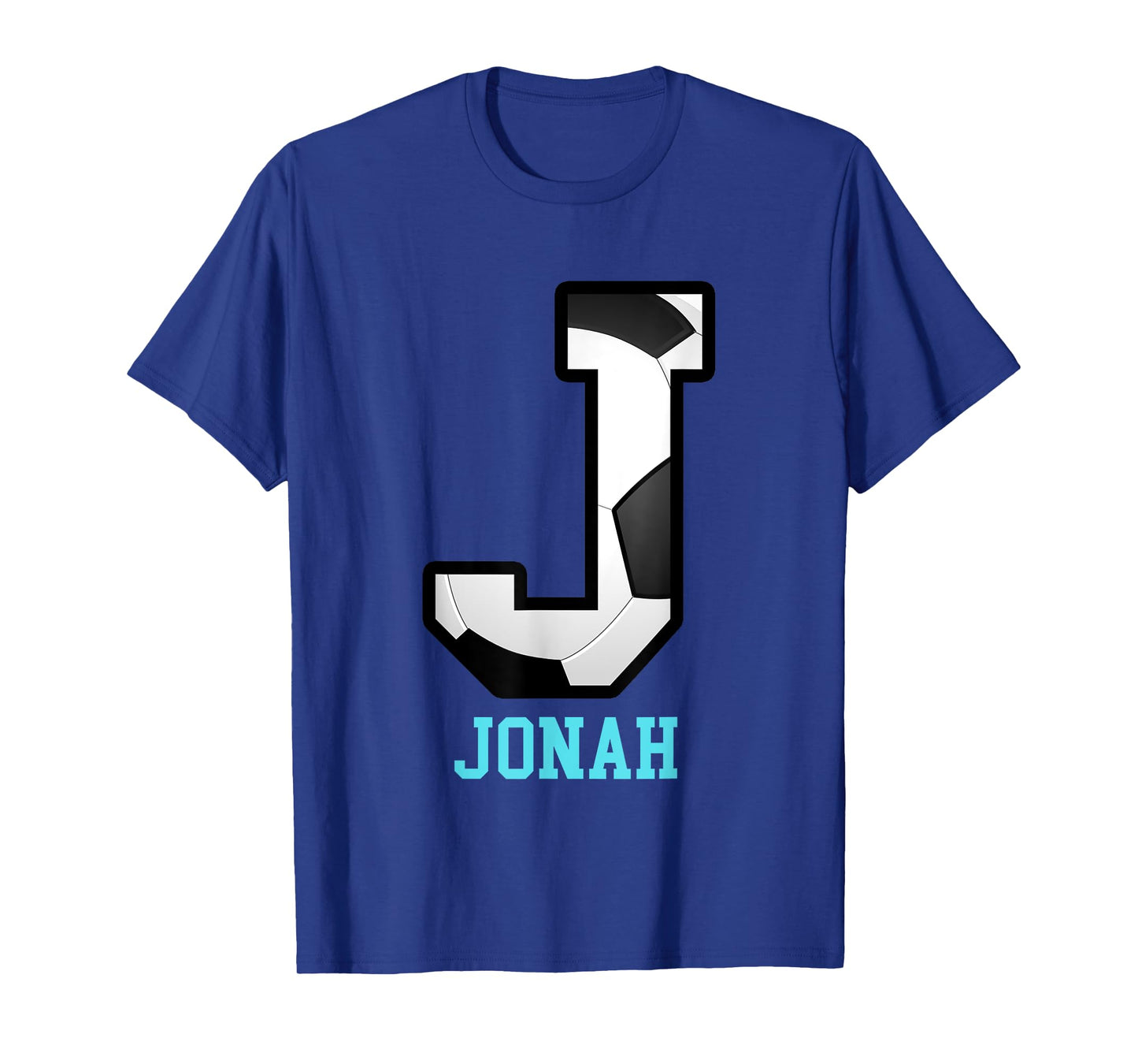 Field Goal Letter Jonah Alphabet Soccer T-Shirt
