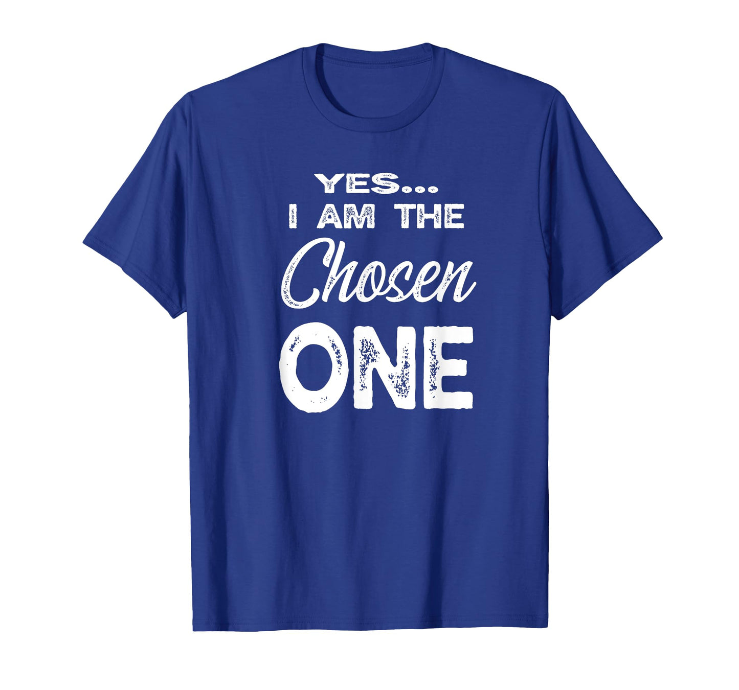 The Chosen One Family Adoption Gifts I Am The Chosen One Unisex-Adults T-Shirt Black Small Classic Fit Short Sleeve Crew Neck Modern Letter Print Family Vacation Sports Walking T-Shirt