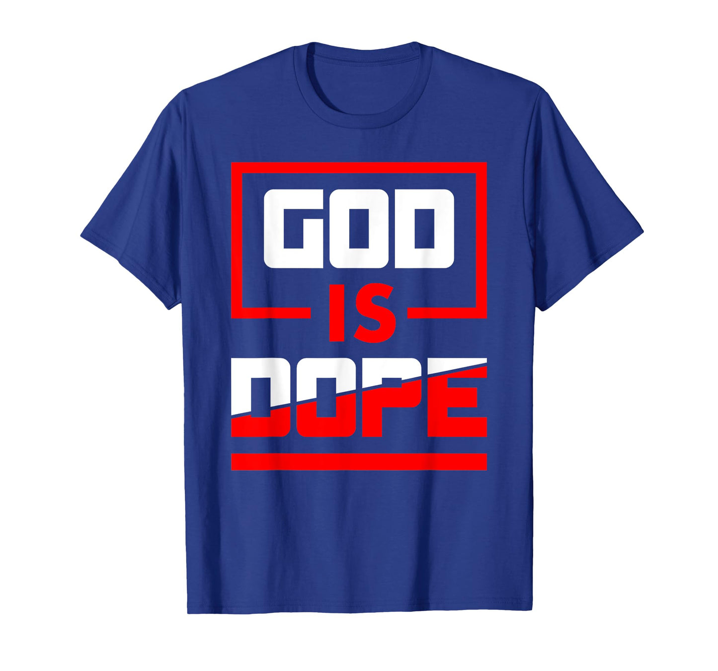 Christian and Jesus Gift God is Dope Unisex-Adults Black T-Shirt