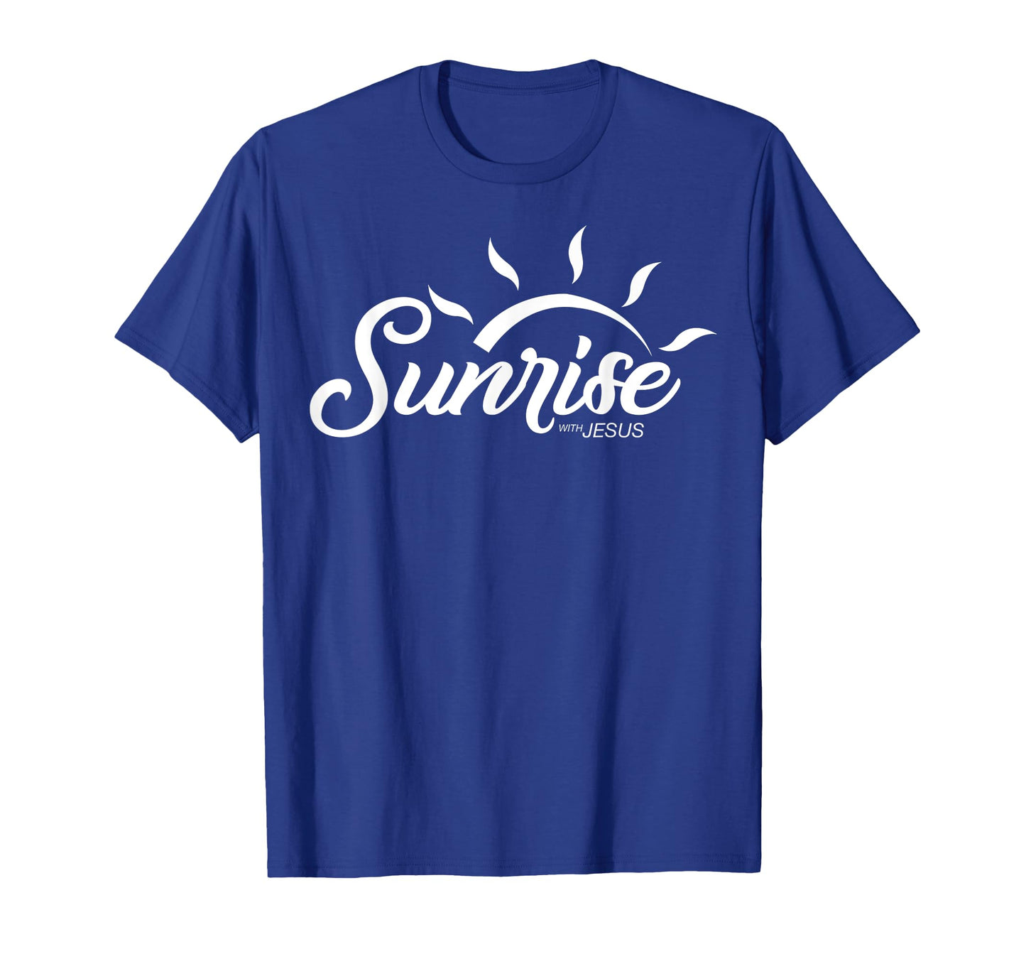 Sunrise with Jesus T-shirt (Logo in White) T-Shirt