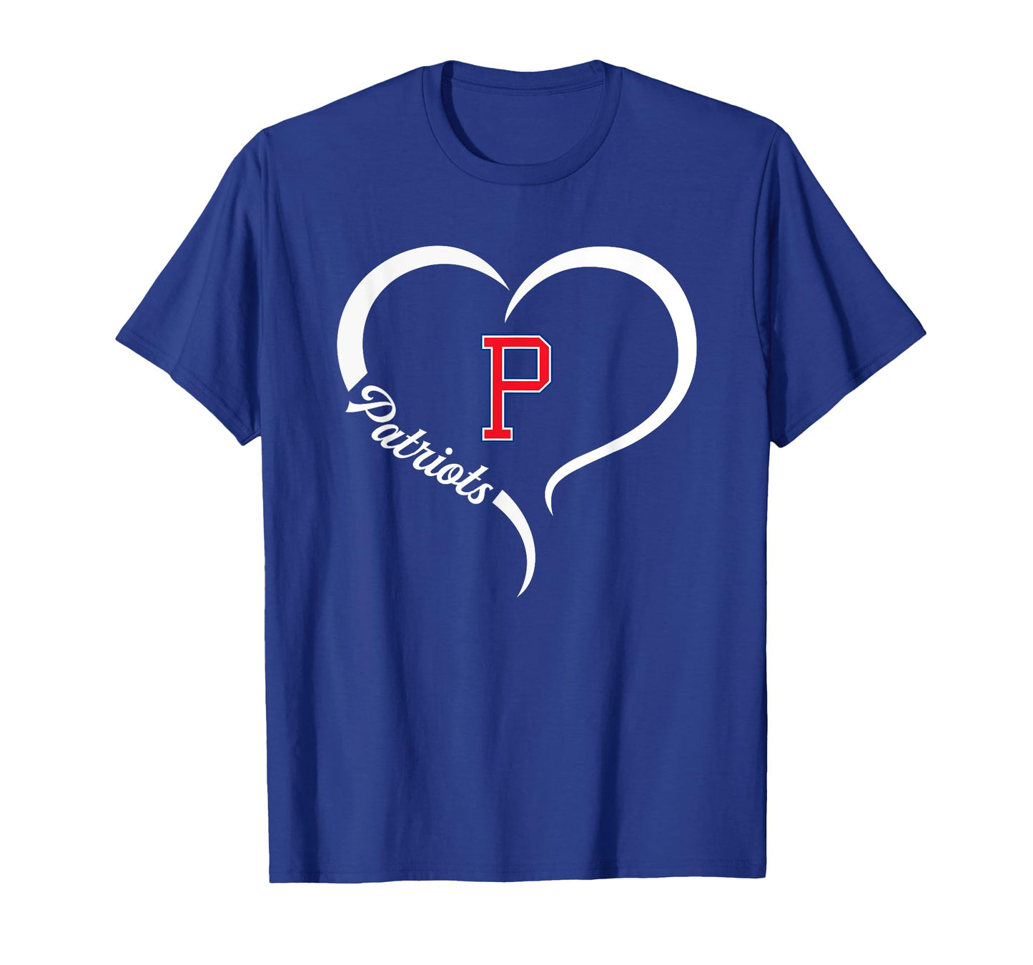 Portsmouth Patriots Logo Half Heart Slogan HS T-Shirt