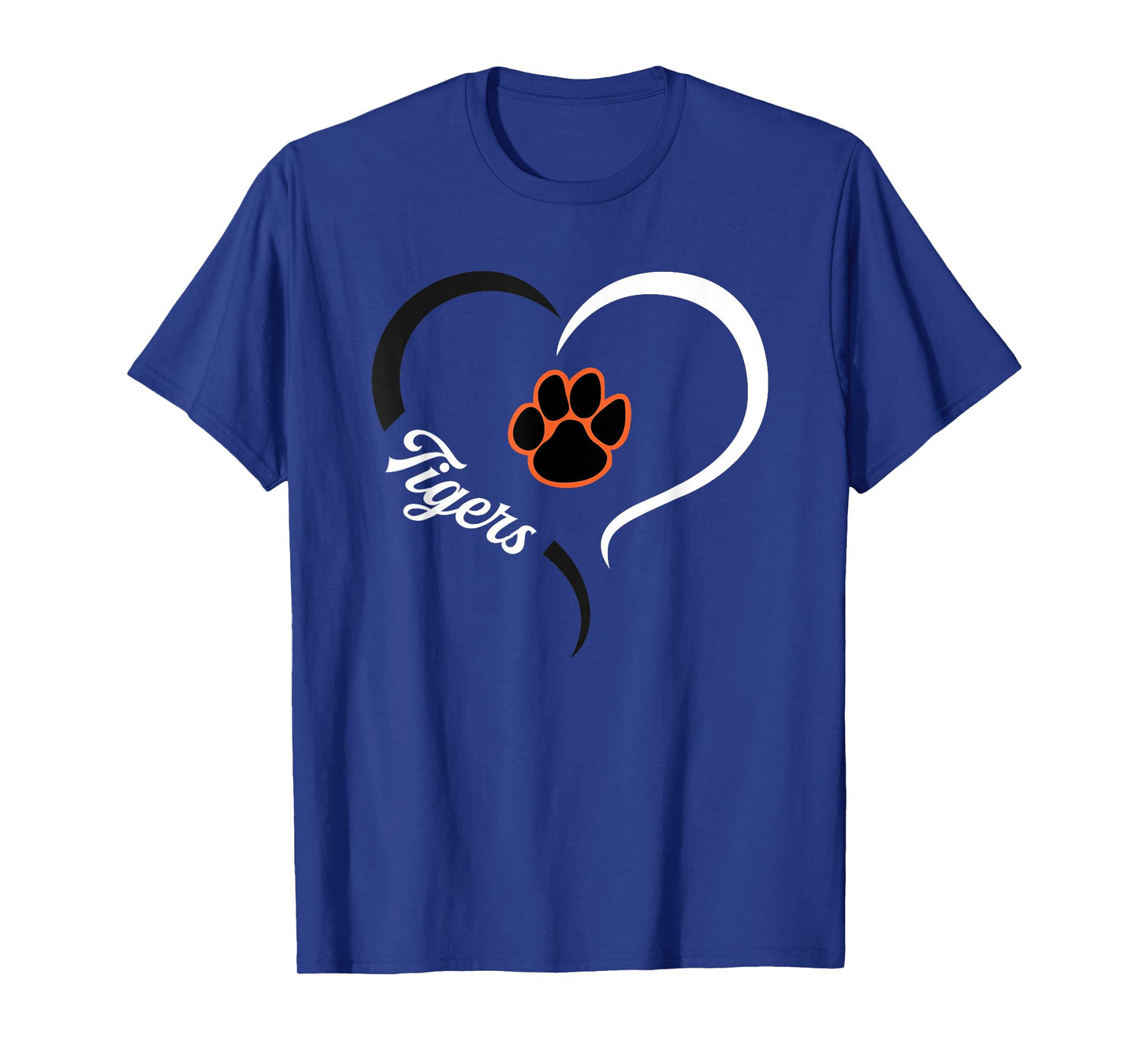Grand Junction Tigers Logo Half Heart Slogan HS T-Shirt