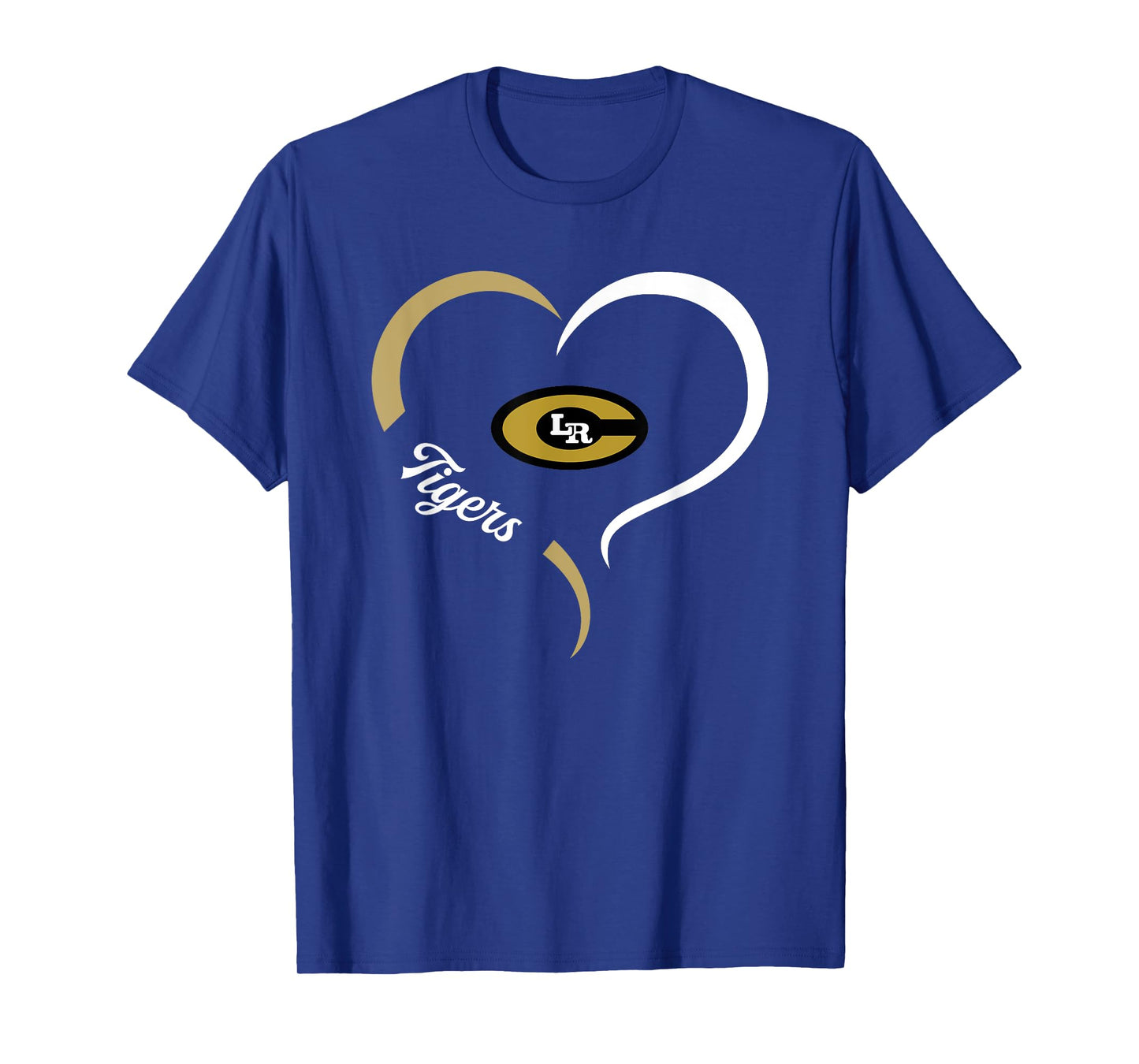 Little Rock Central Tigers Logo Half Heart Slogan HS T-Shirt