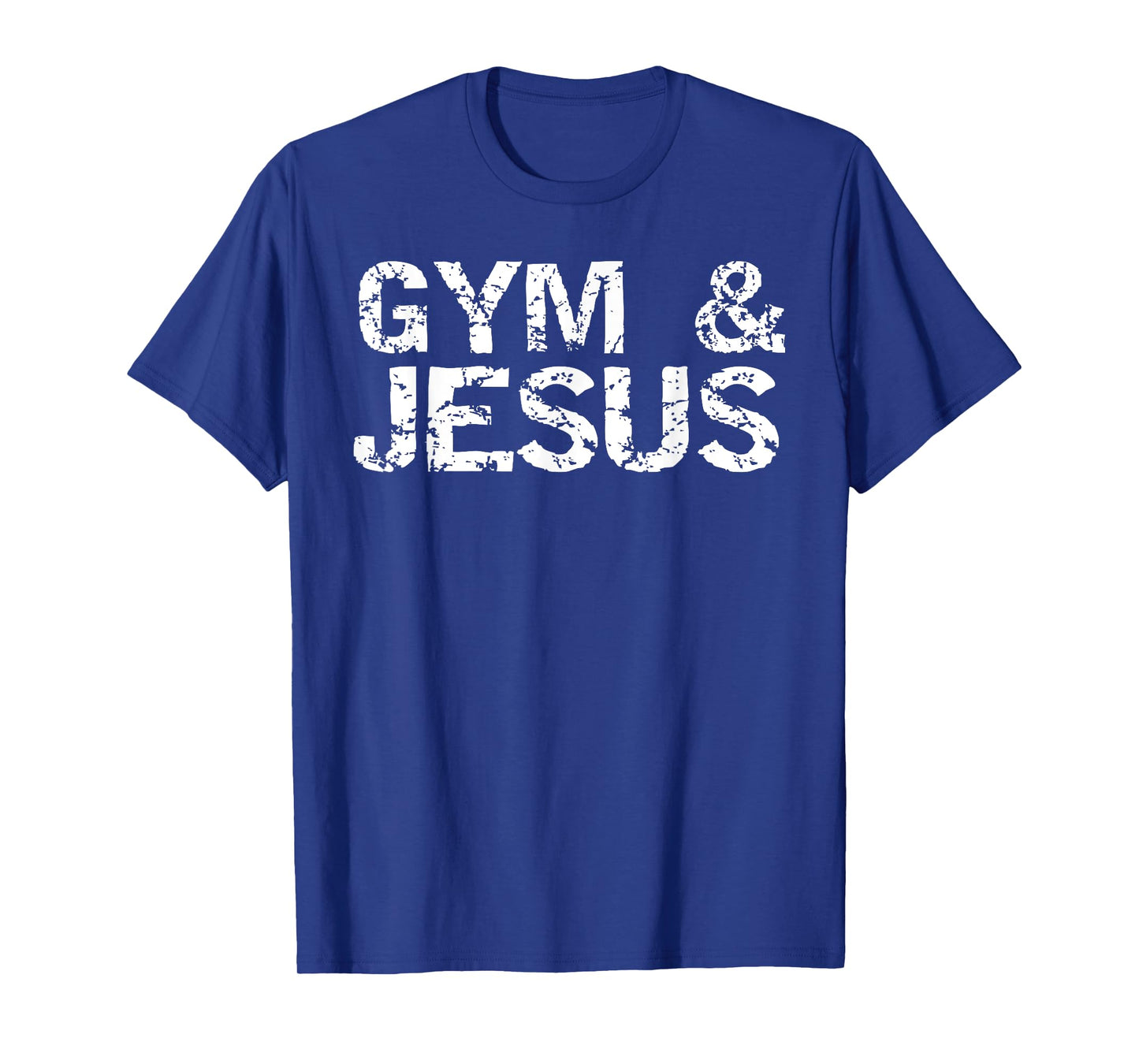 Gym & Jesus Shirt for Men Christian Workout Fitness T-Shirt T-Shirt