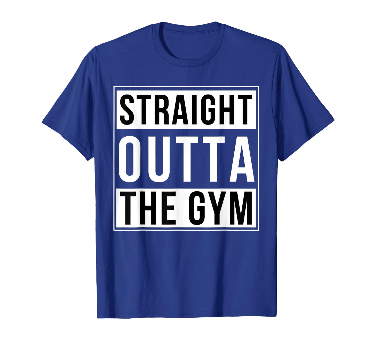 Straight Outta The Gym Funny Bodybuilding Weightlifting T-Shirt