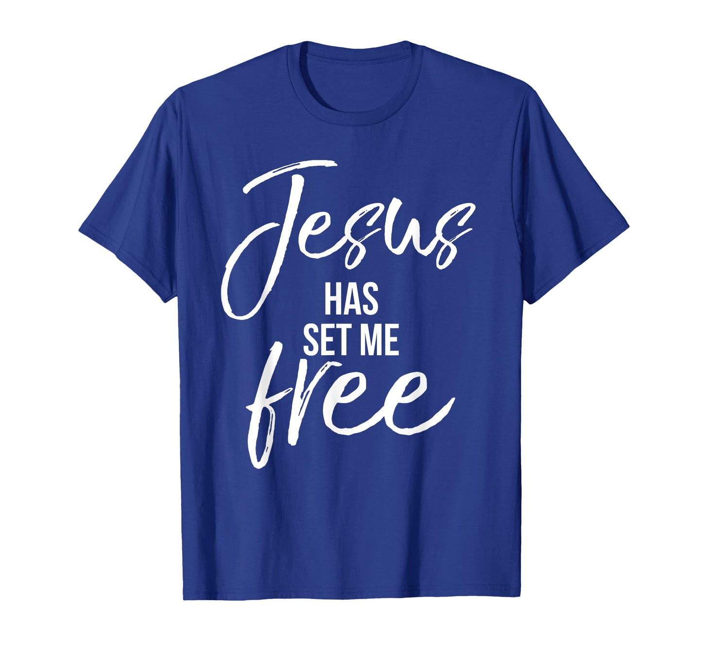 Jesus Has Set Me Free Shirt Cool Vintage Christian T-Shirt T-Shirt