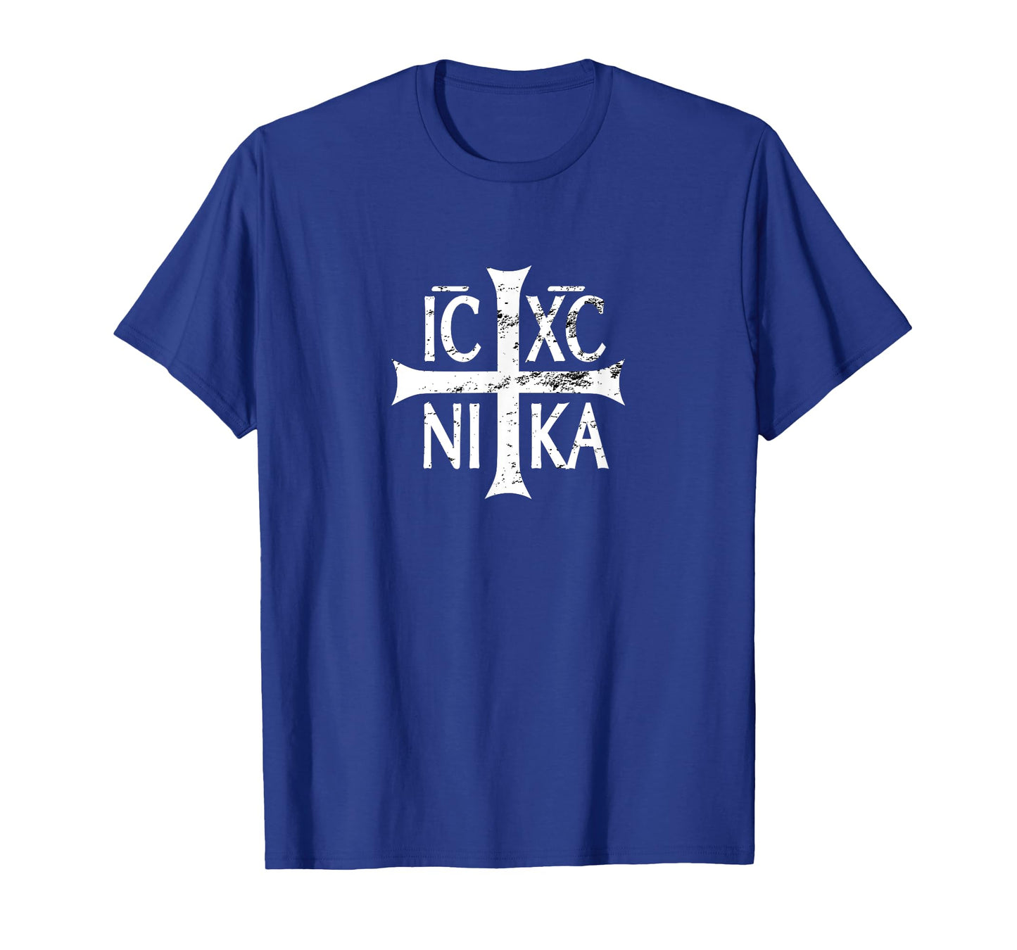 IC XC NIKA cross christian orthodox retro vintage distressed T-Shirt