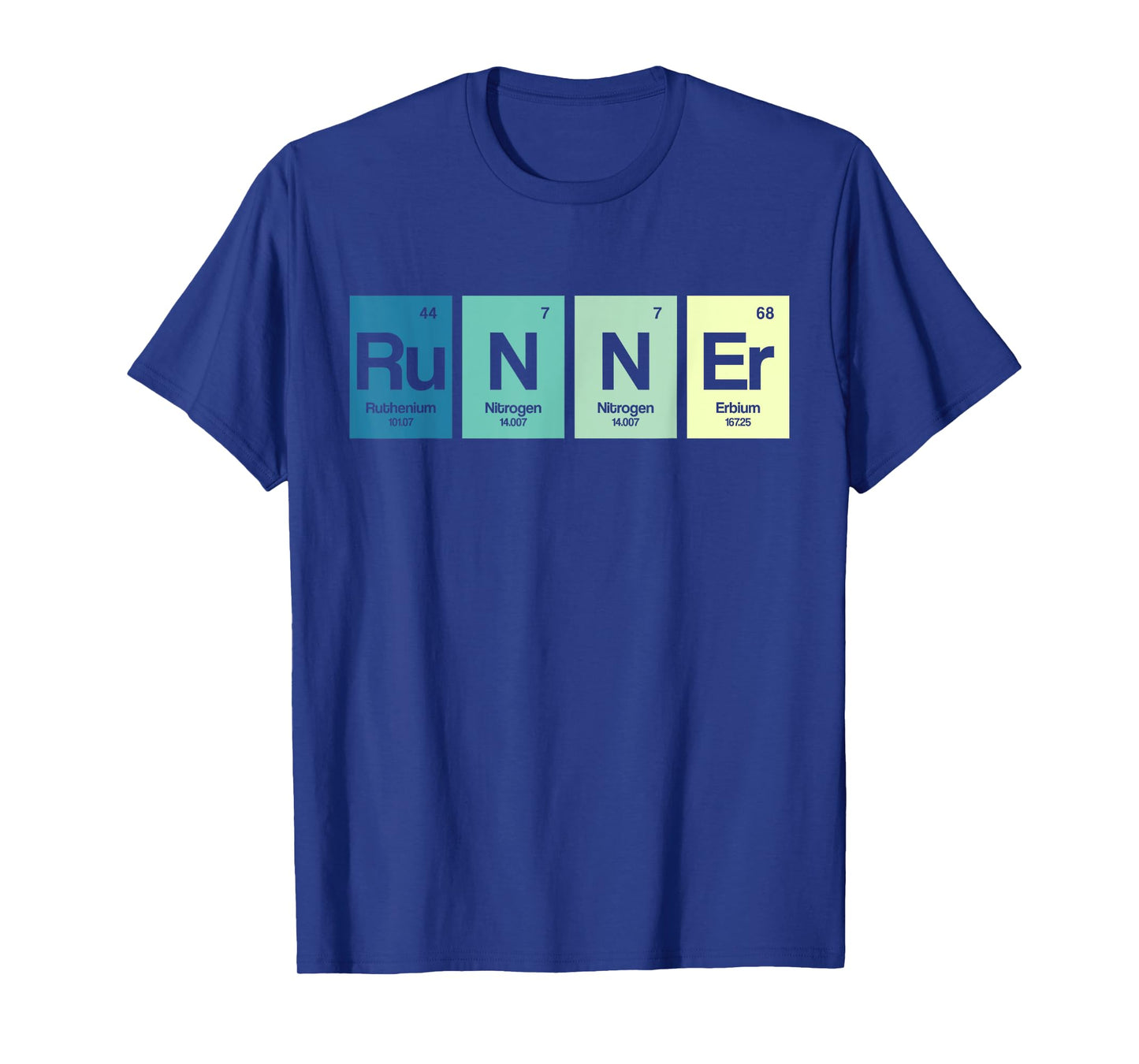 Runner Periodic Table Funy Marathon Runners Science Gift T-Shirt