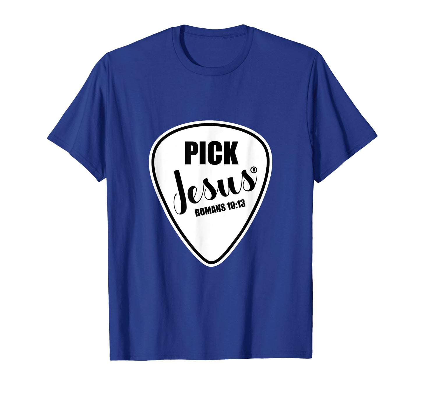 Pick Jesus Shirt Funny Christian Music Guitar Pick T-Shirt
