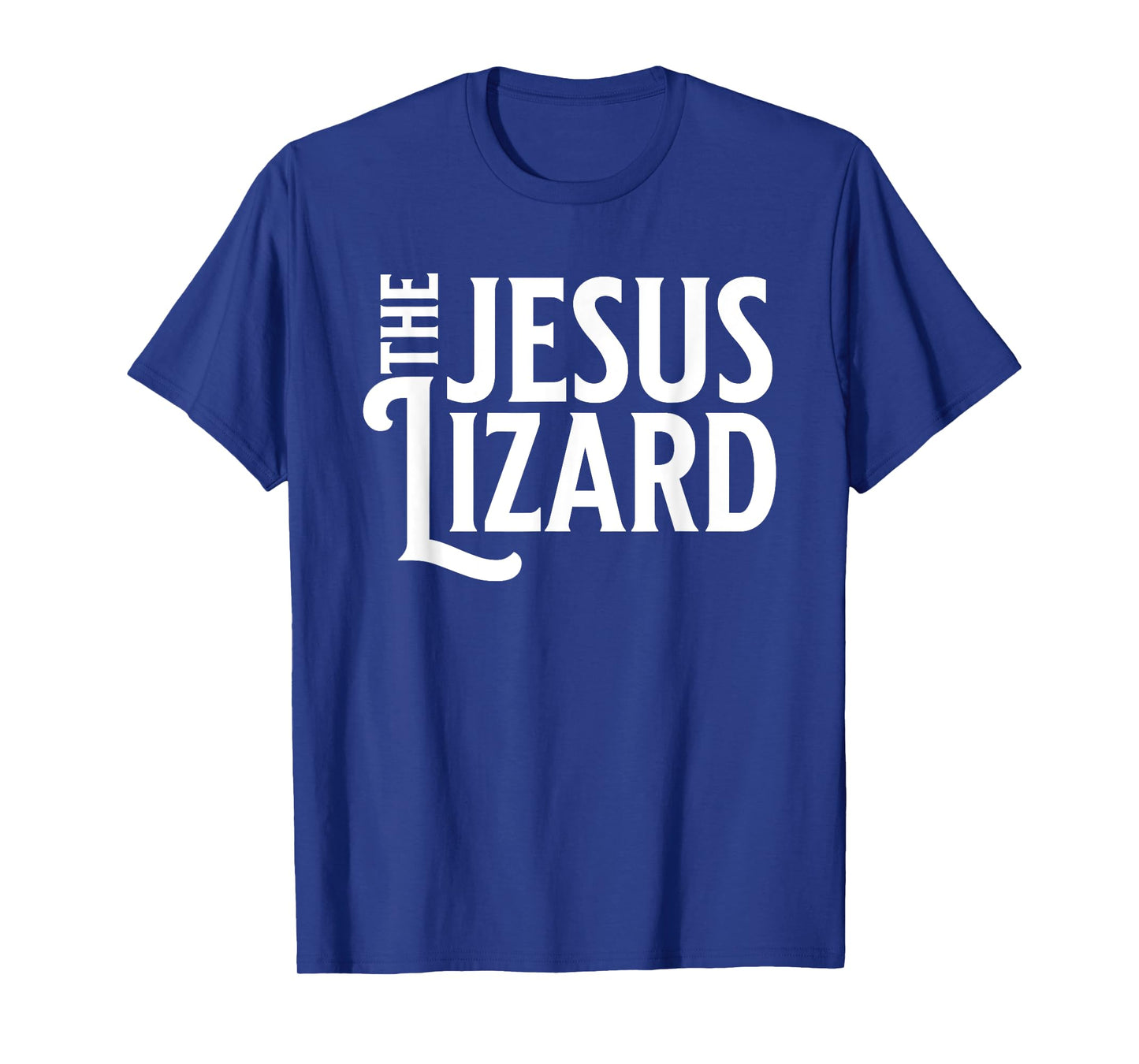 Noped Out Apparel Jesus Lizard Retro Vintage Text On Black T-Shirt