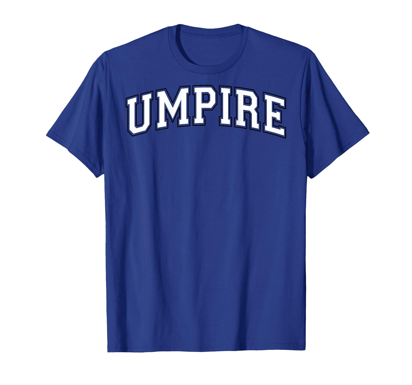 Umpire Baseball Softball Vintage White Black on the back T-Shirt