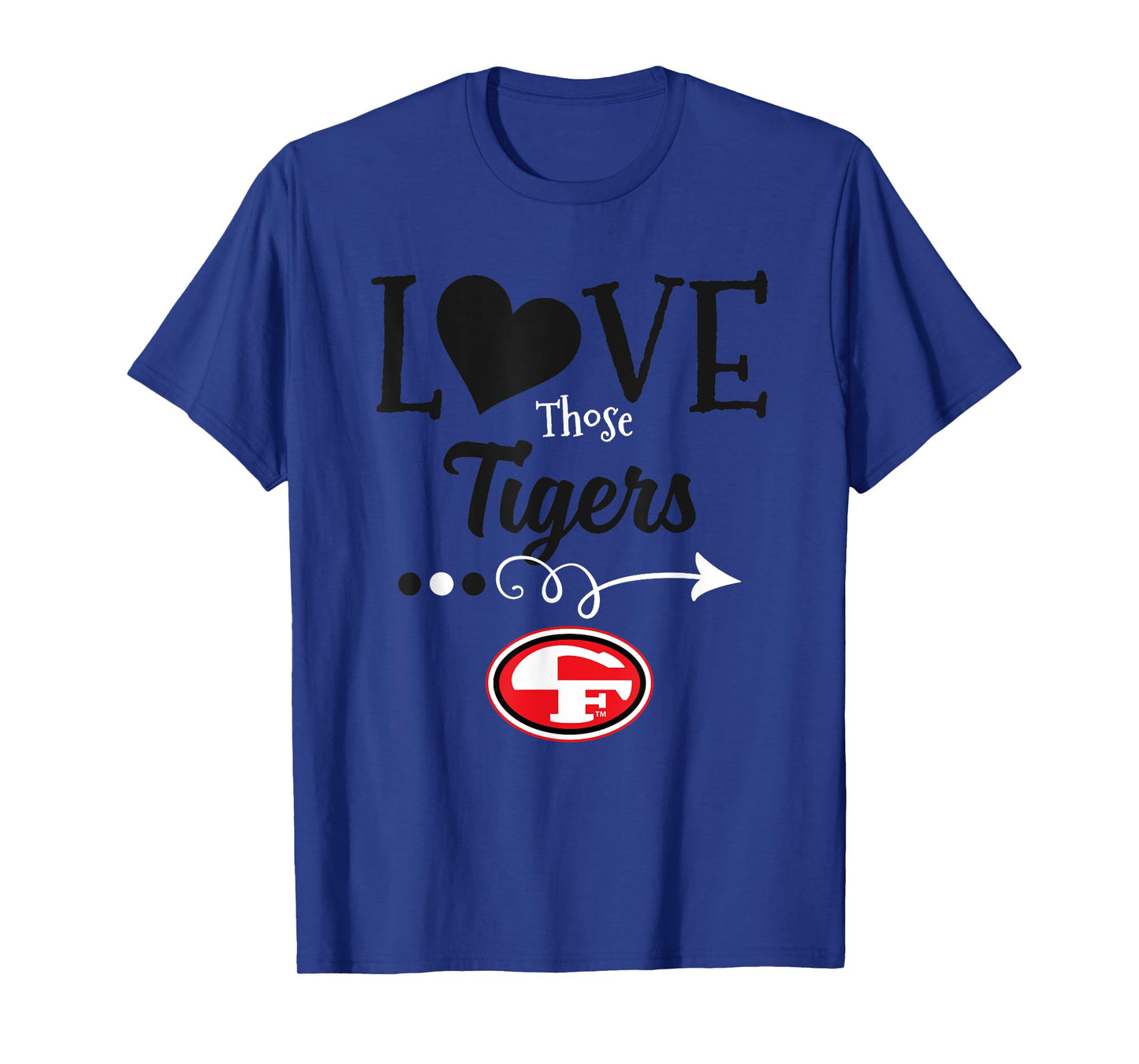 Cedar Falls Tigers Logo Love Those HS T-Shirt