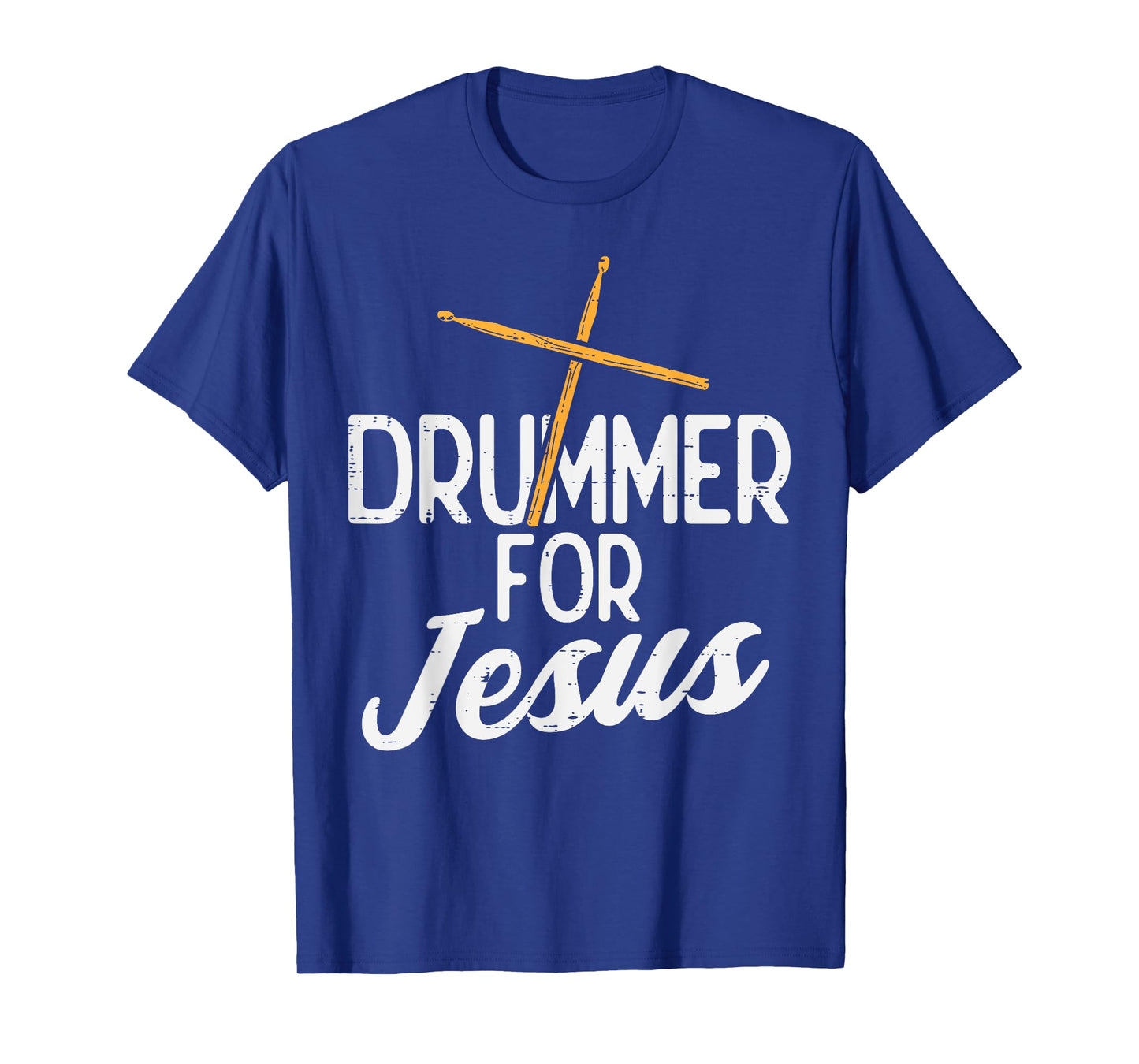 Drummer For Jesus God Drumming Christian Men Women Kids T-Shirt