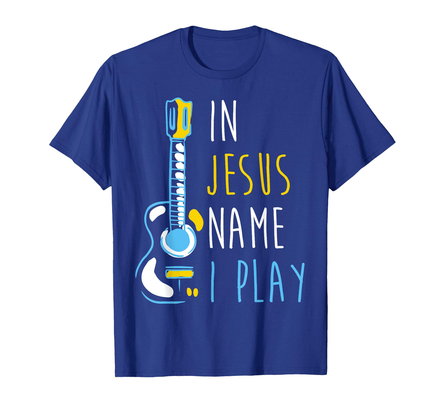 In Jesus Name I Play Ukulele - Christian Ukulele Player T-Shirt