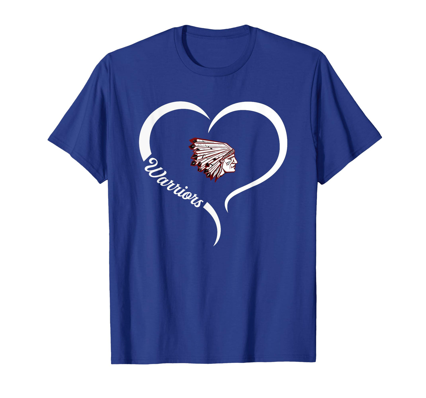 Lebanon Warriors Logo Half Heart Slogan HS T-Shirt