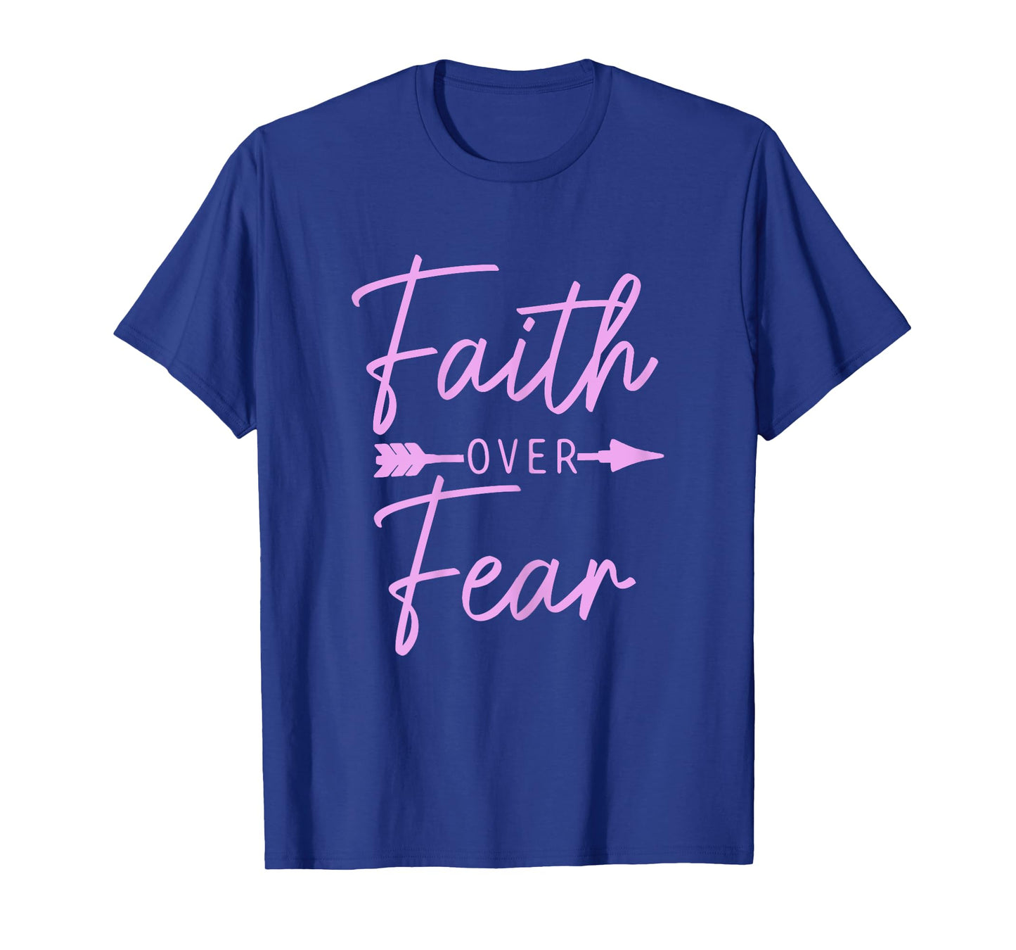 Faith Over Fear Christian Pastor Religious Bible Verse T-Shirt