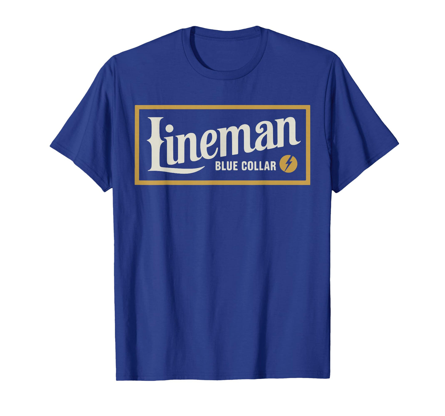 Vintage Lineman Blue Collar Retro Gift for Men Women Kid T-Shirt