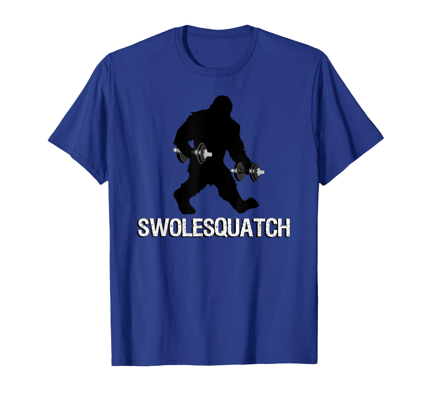 Bigfoot Bodybuilding Dumbbell Weights Sasquatch Lifter Funny T-Shirt