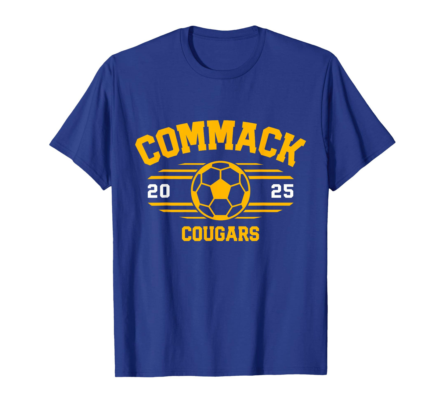 Commack Cougars Soccer Ball 2025 T-Shirt